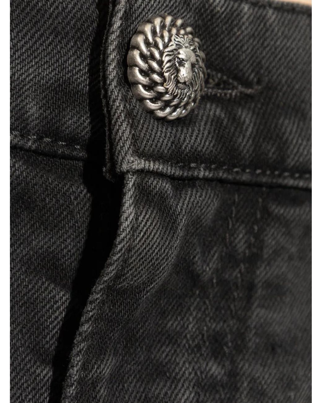Balmain Gray Slim-Fit Jeans for men