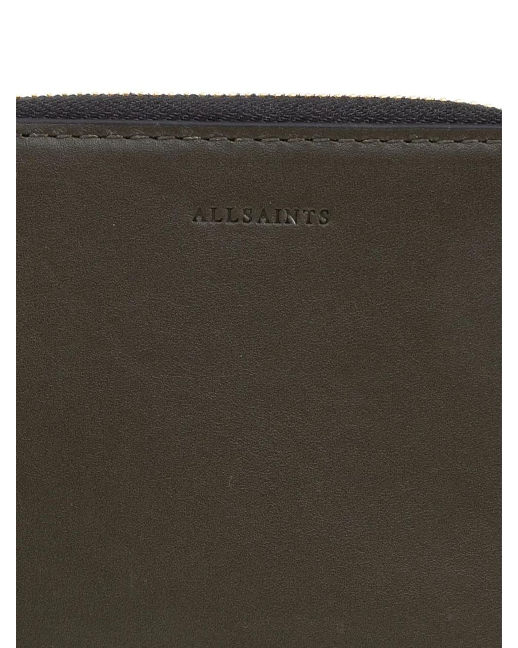 AllSaints Green Lena Wallet