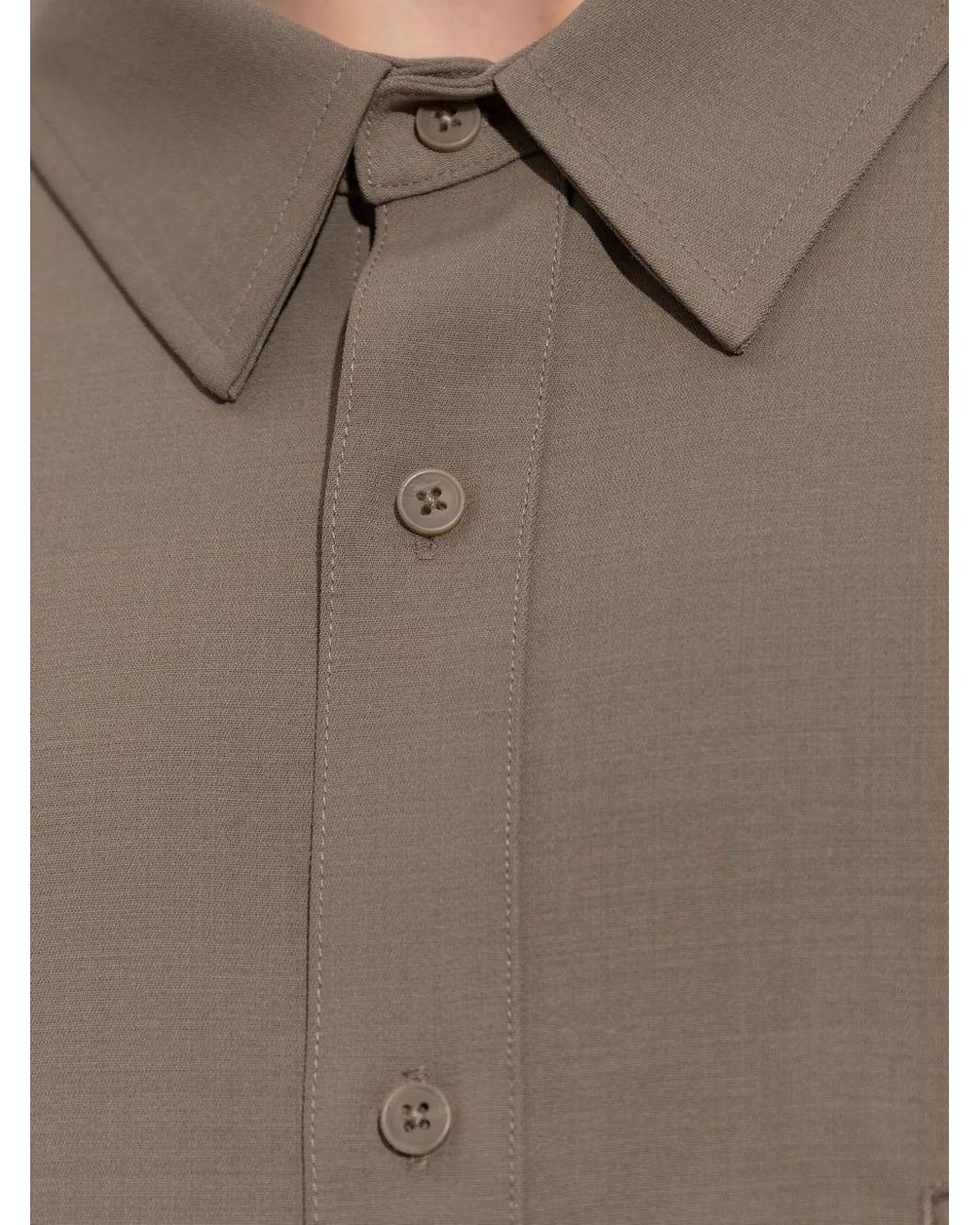 Entire studios Gray Chest-Pocket Shirt