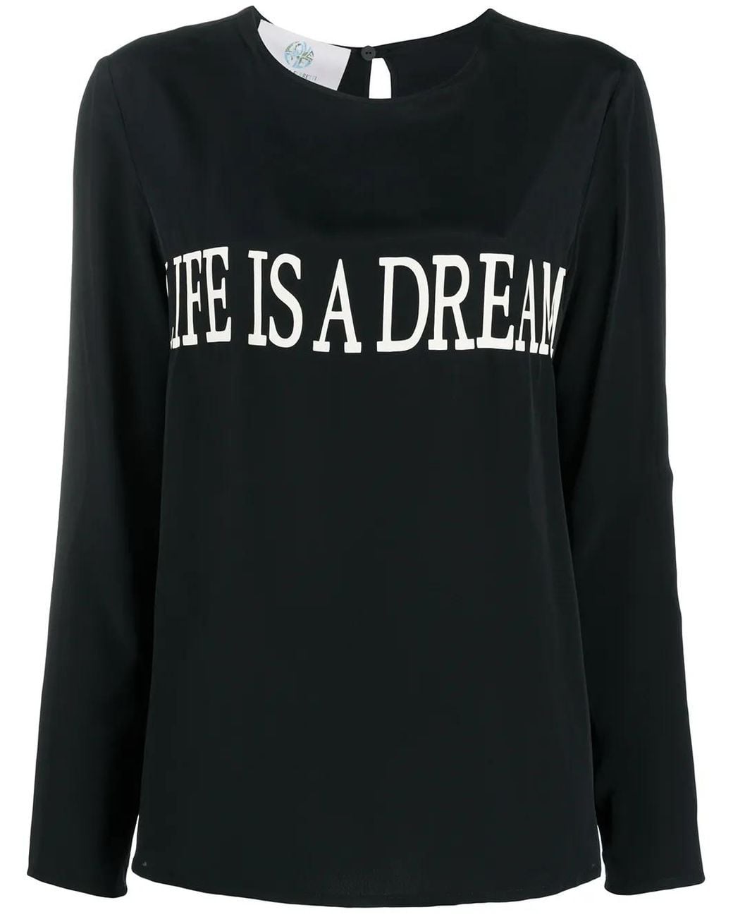 Alberta Ferretti Black Life Is A Dream Blouse