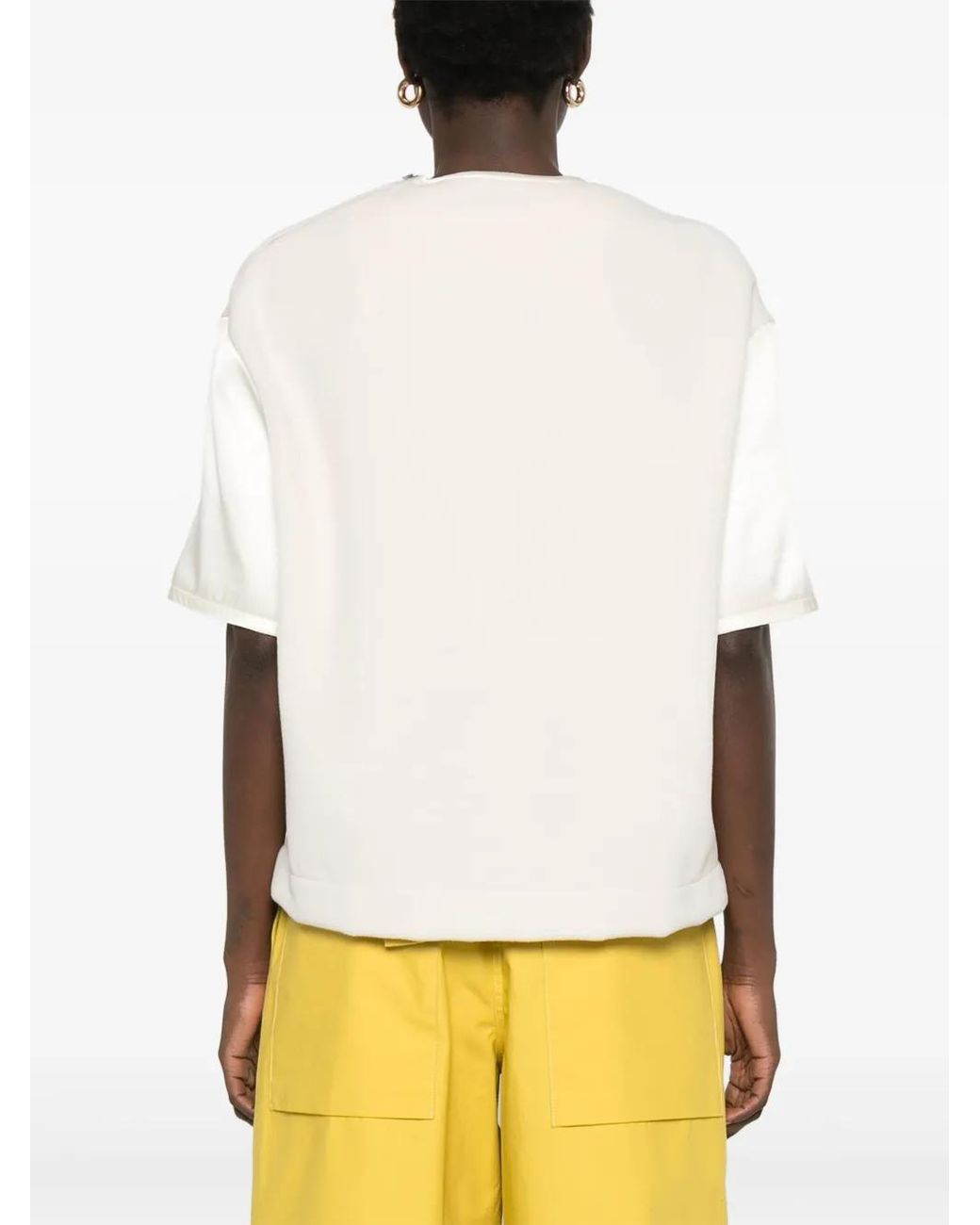 Jil Sander White Virgin Wool Top