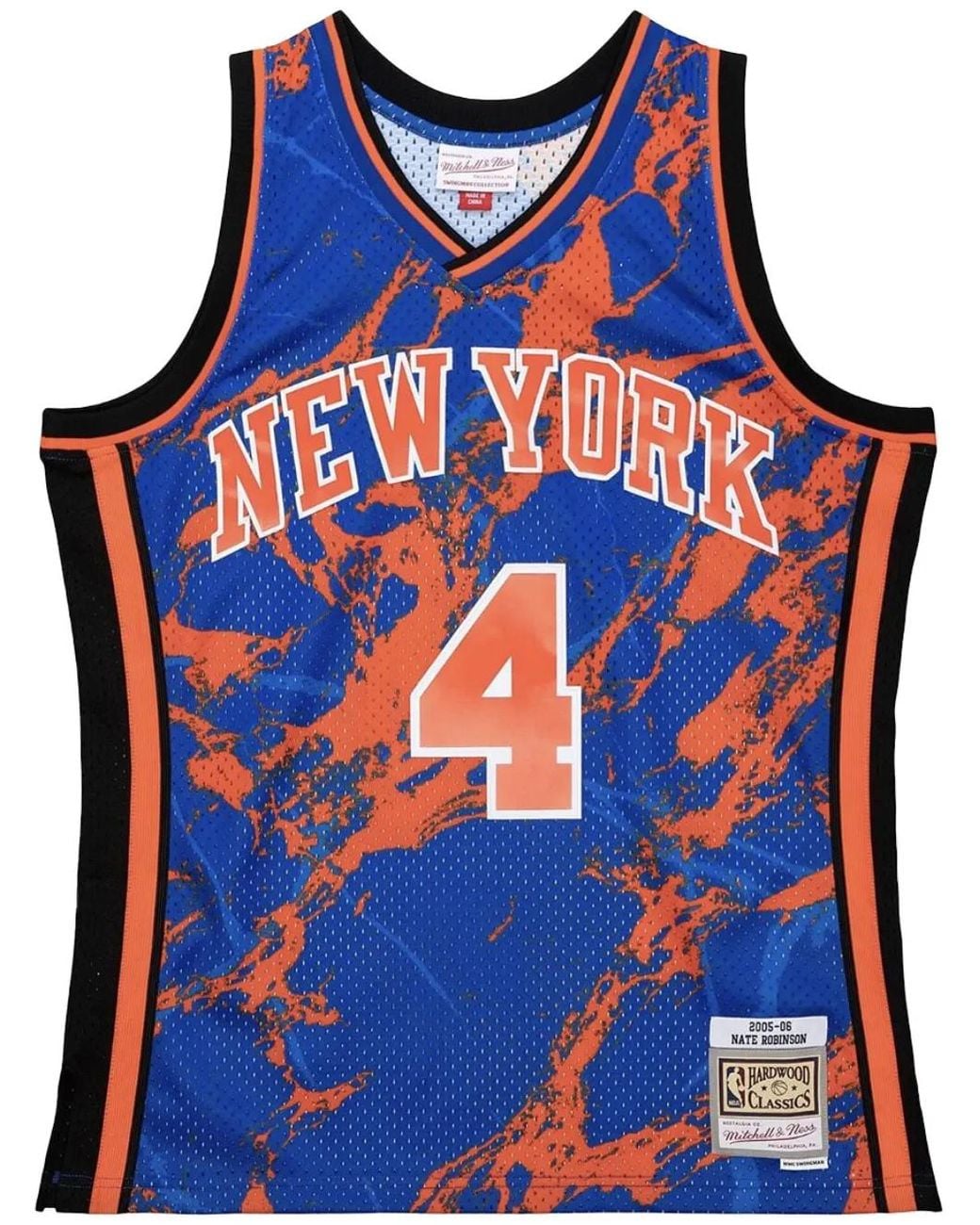 Mitchell & Ness Blue "Nba Ny Knicks 2005 Nate Robinson" Team Marble Swingman Jersey Vest Top for men