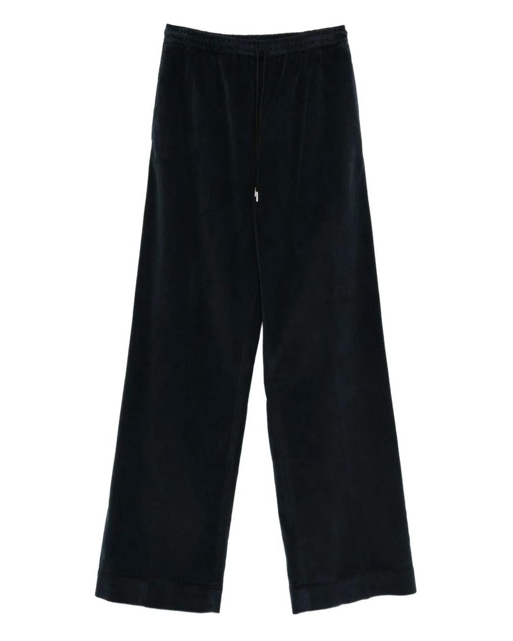 Briglia 1949 Black Drawstring Corduroy Trousers