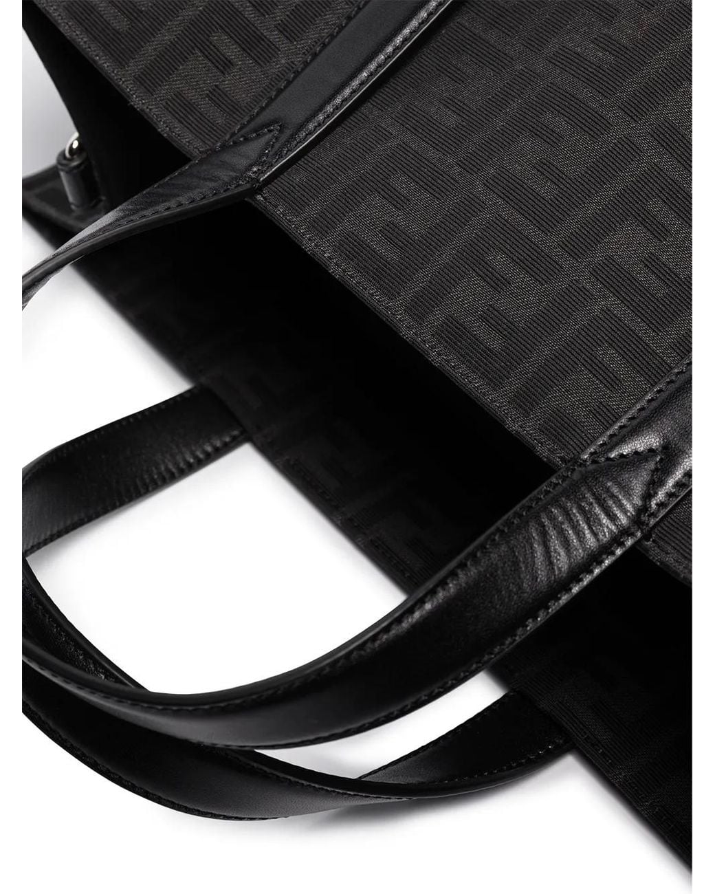 Bolso shopper con monograma FF Fendi de hombre de color Black