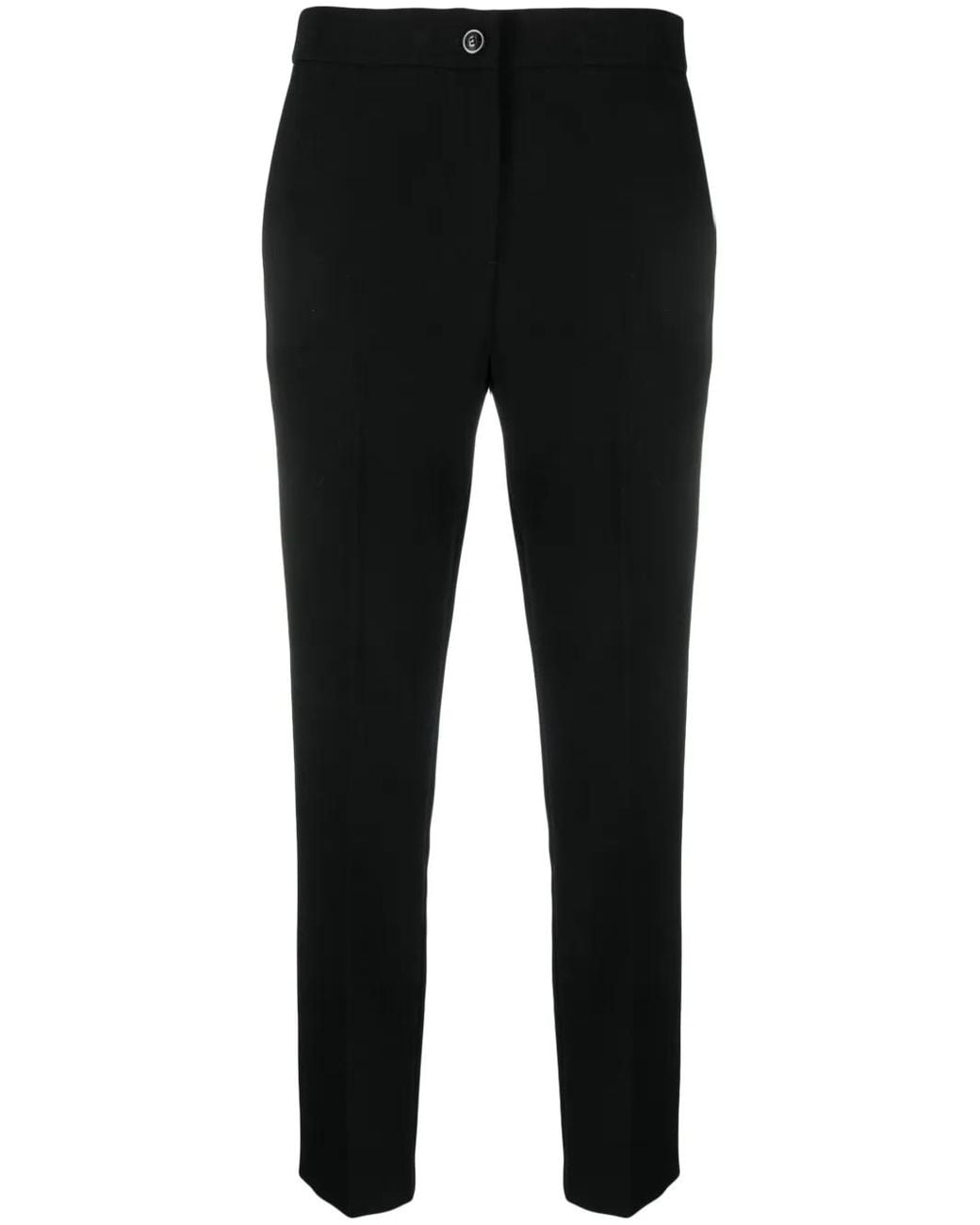 Twinset Black Tailored Slim-Cut Cigarette Trousers