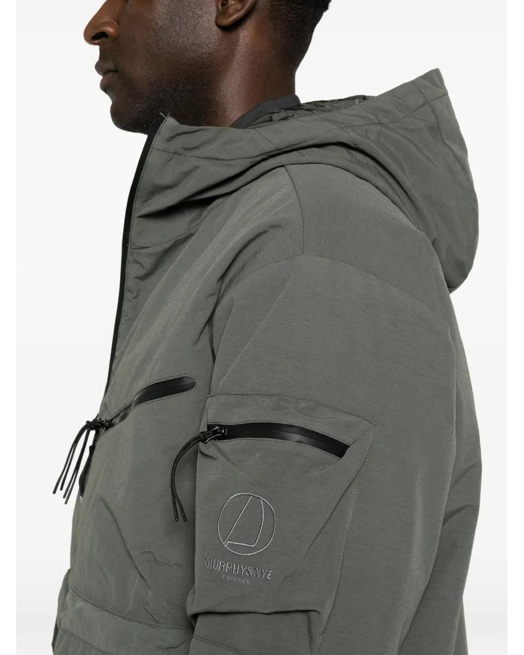 Murphy & Nye Gray Veste Sheer/1 À Capuche
