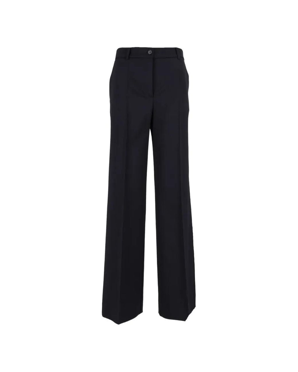 P.A.R.O.S.H. Blue Pressed-Crease Tailored Trousers
