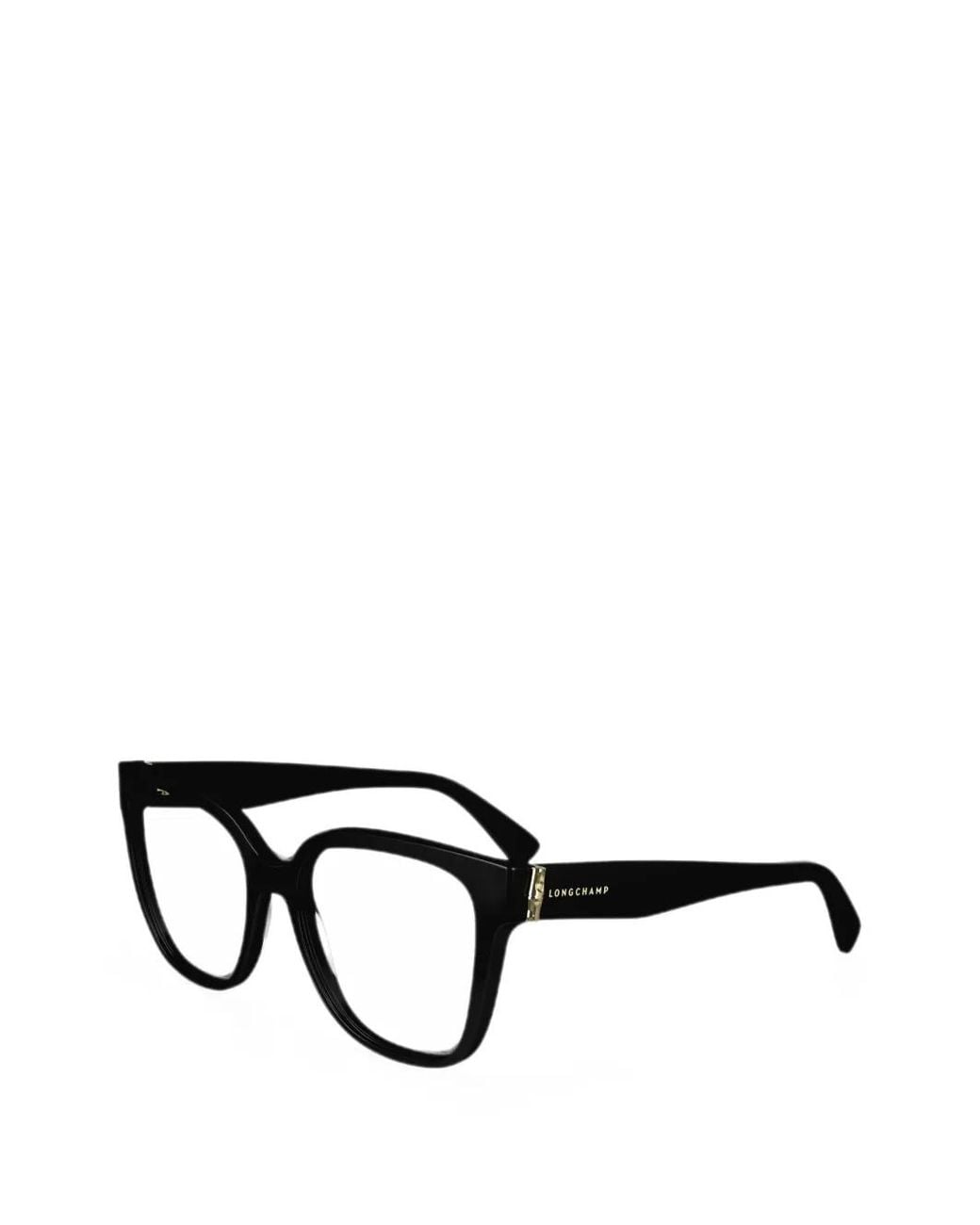 Longchamp Black Geometric-Frame Glasses