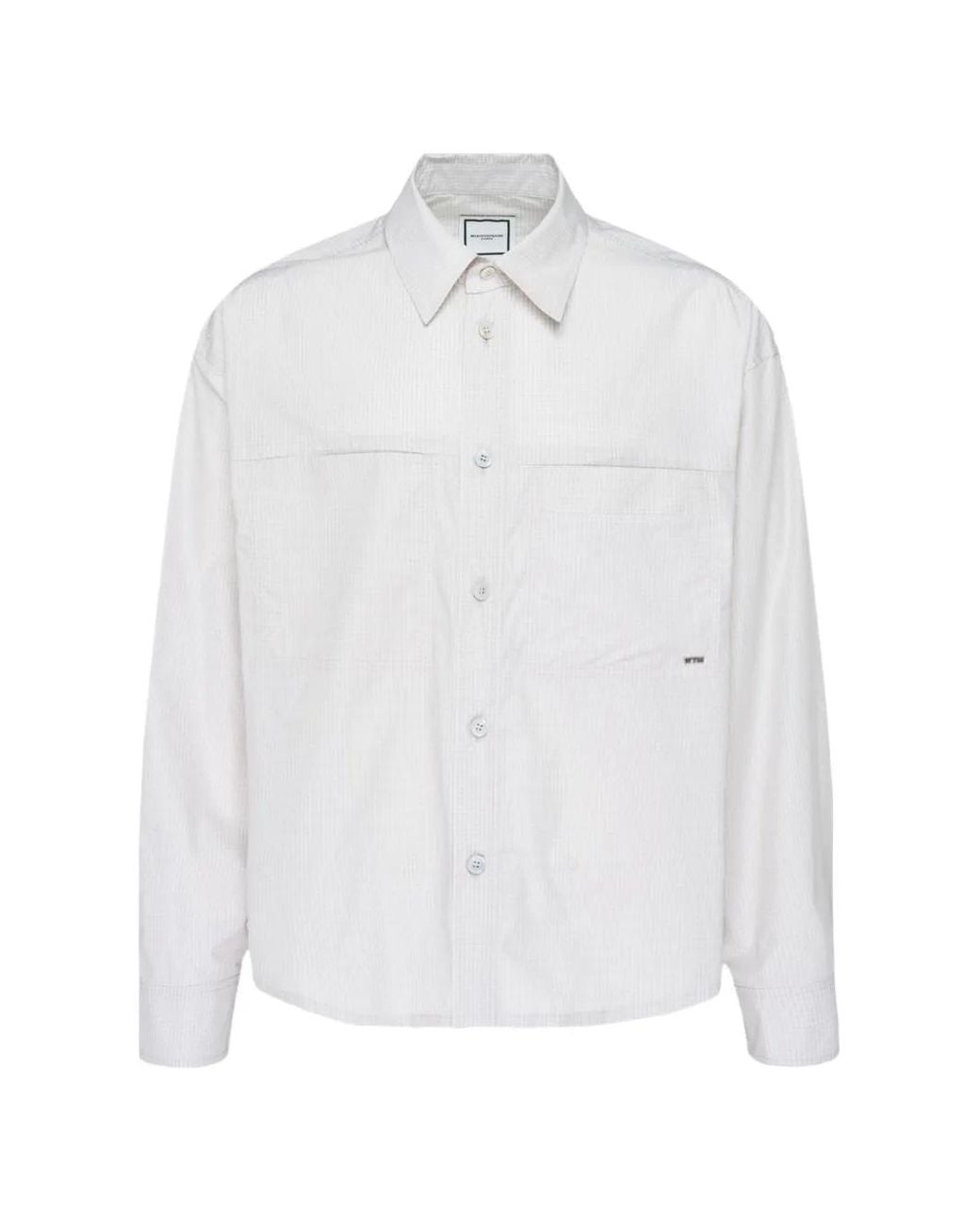 Wooyoungmi White Logo-Detail Long-Sleeve Shirt for men