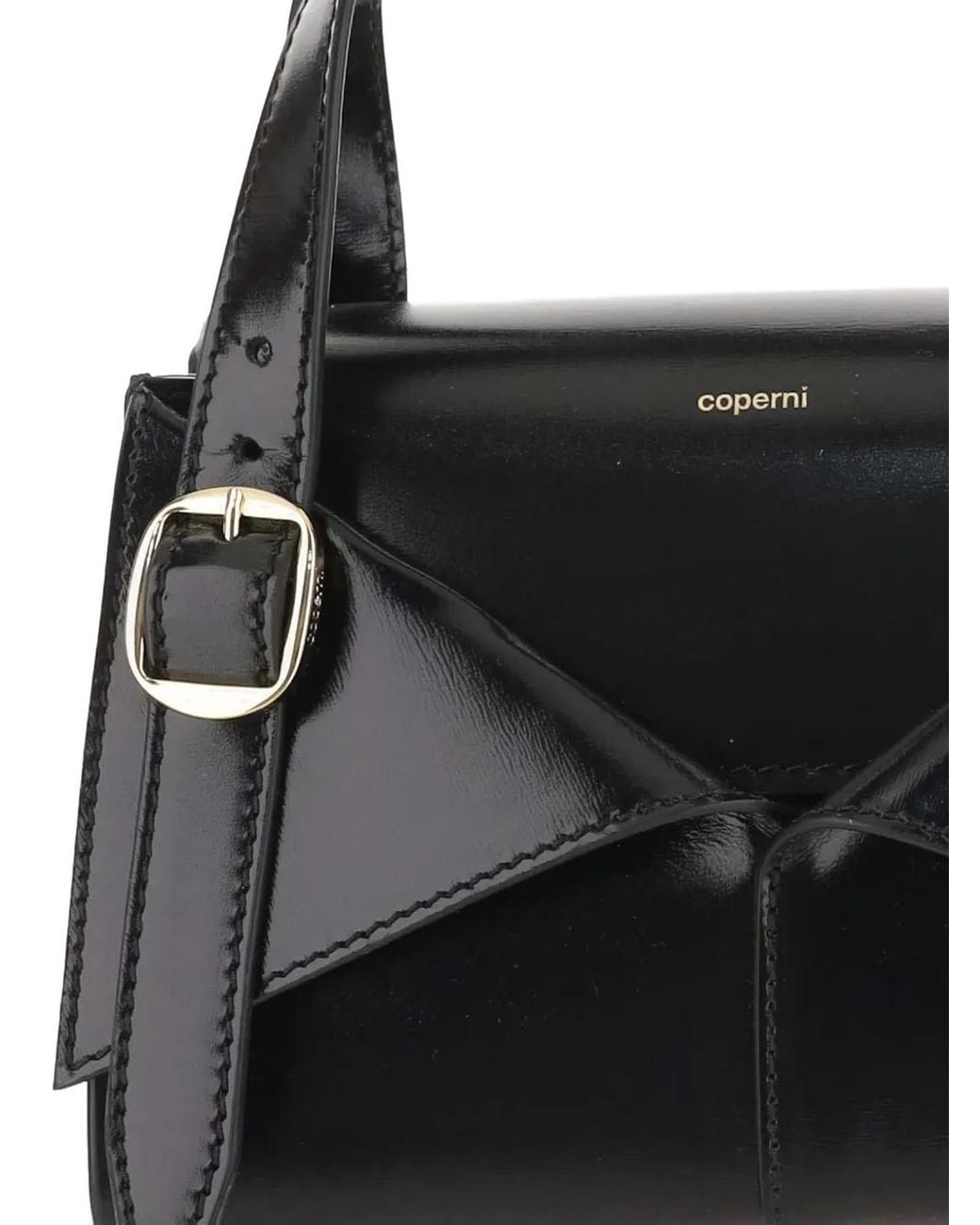 Coperni Black Smooth Leather Mini Belt Bag