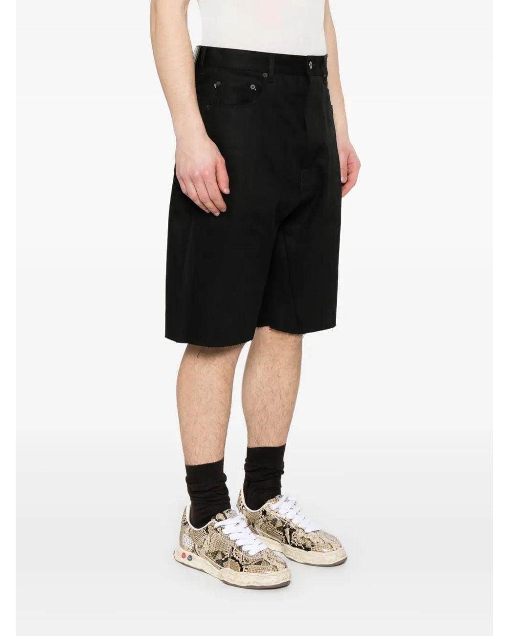 パンツ rick owensDRKSHDW 24aw geth cut shorts Rick Owens Geth Cutoffs Shorts in Black for Men | Lyst