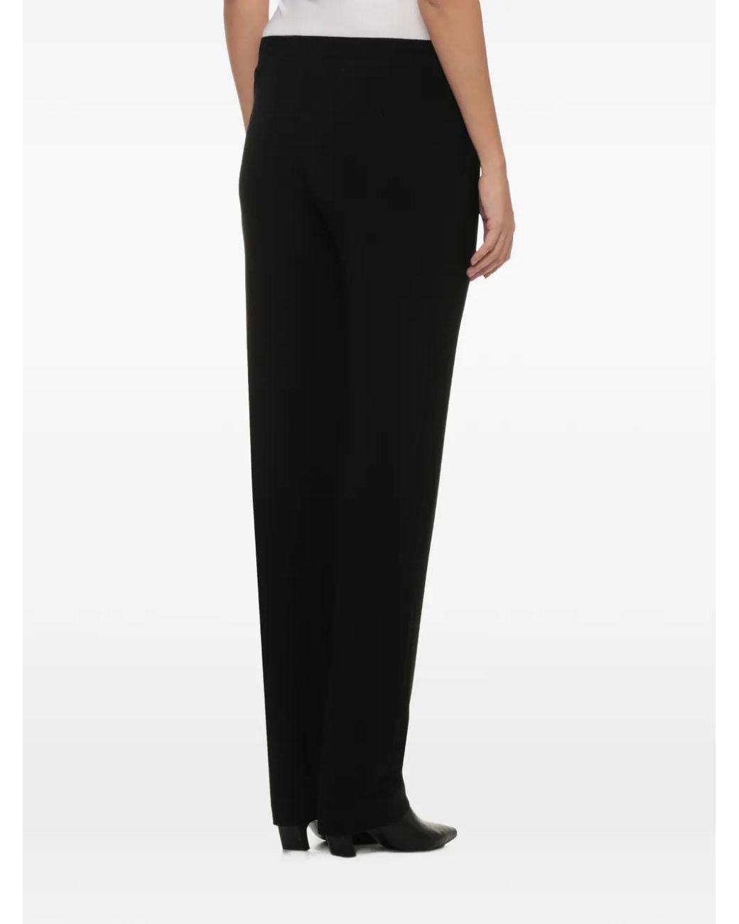 Norma Kamali Black Pantalon À Coupe Droite