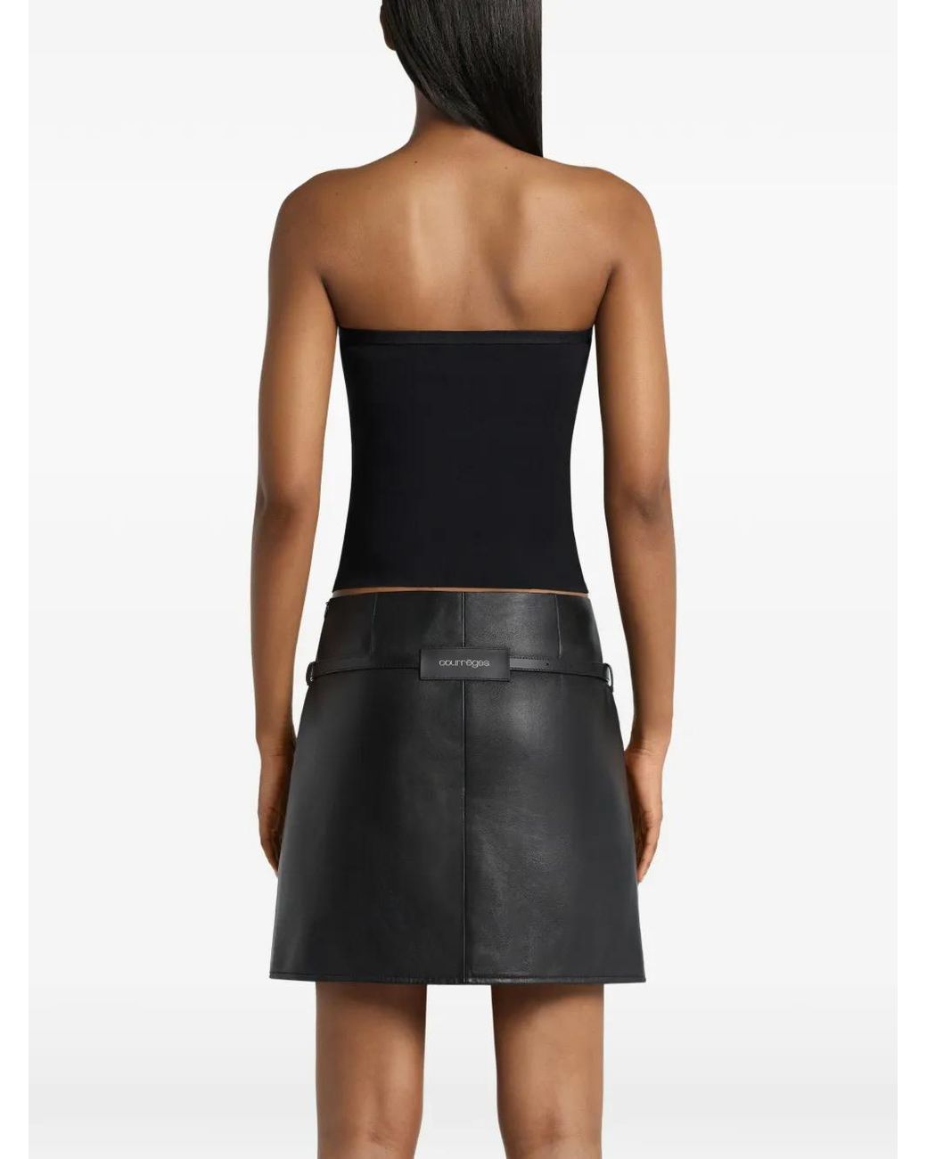 Top Con Hebilla Courreges de color Black