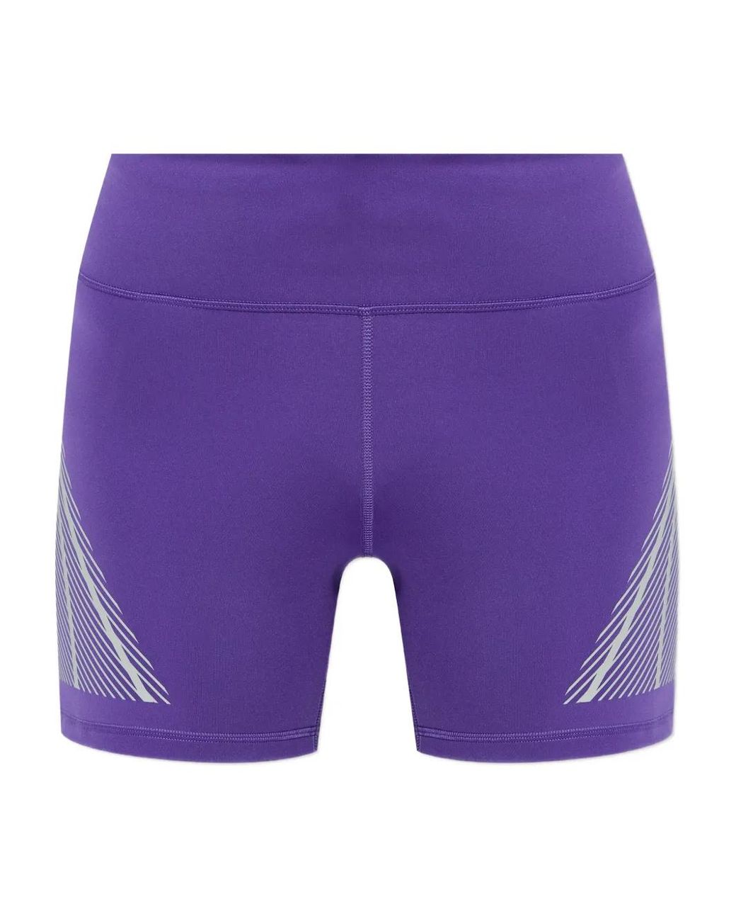 Adidas By Stella McCartney Purple Reflective-Stripe Running Shorts