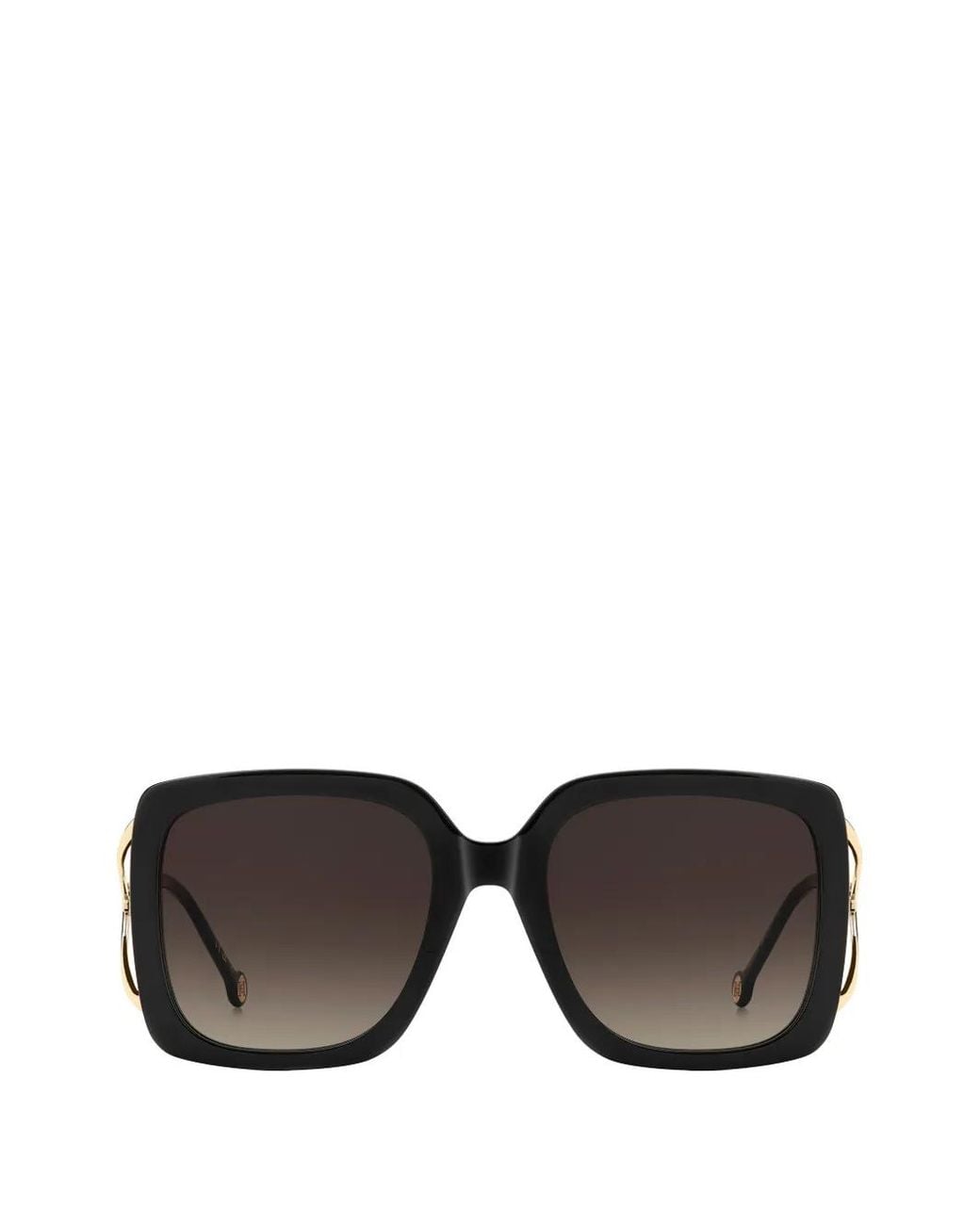 Carolina Herrera Black Square-Frame Sunglasses