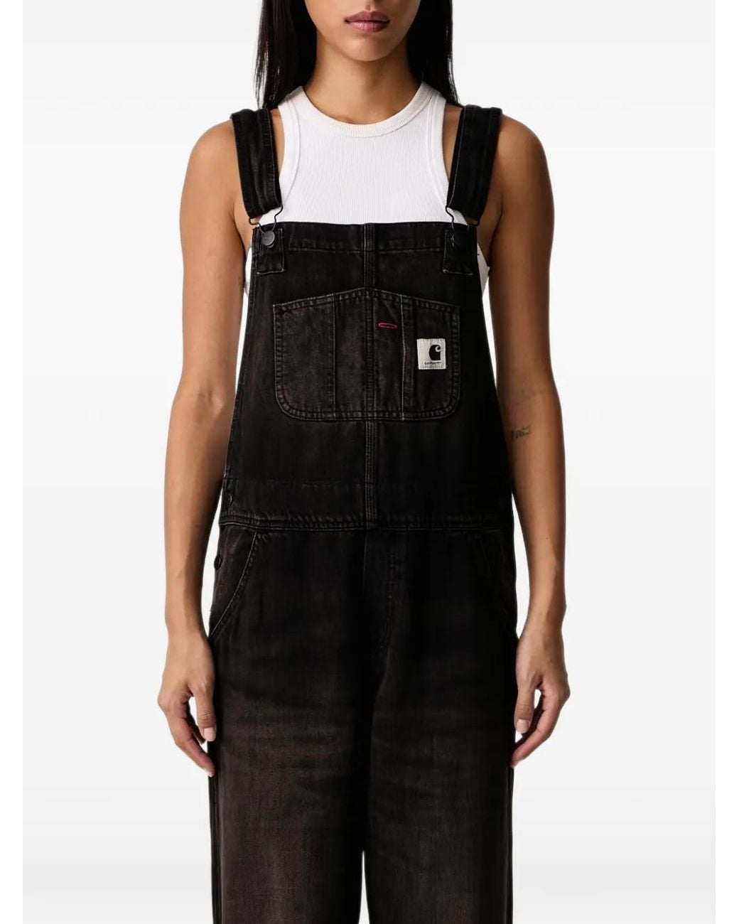 Carhartt Black Faded-Effect Dungarees