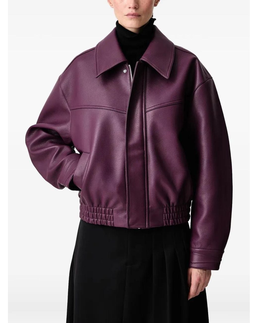 WRSTBHVR Purple Estelle V2 Elasticated-Hem Jacket