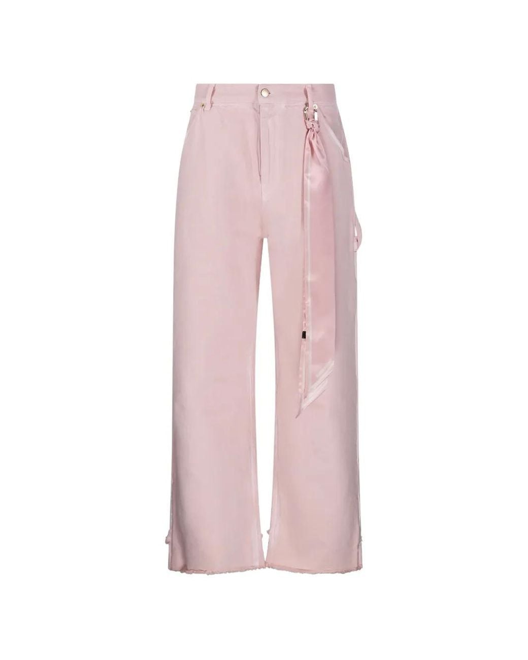DARKPARK Pink Scarf-Detail Jeans
