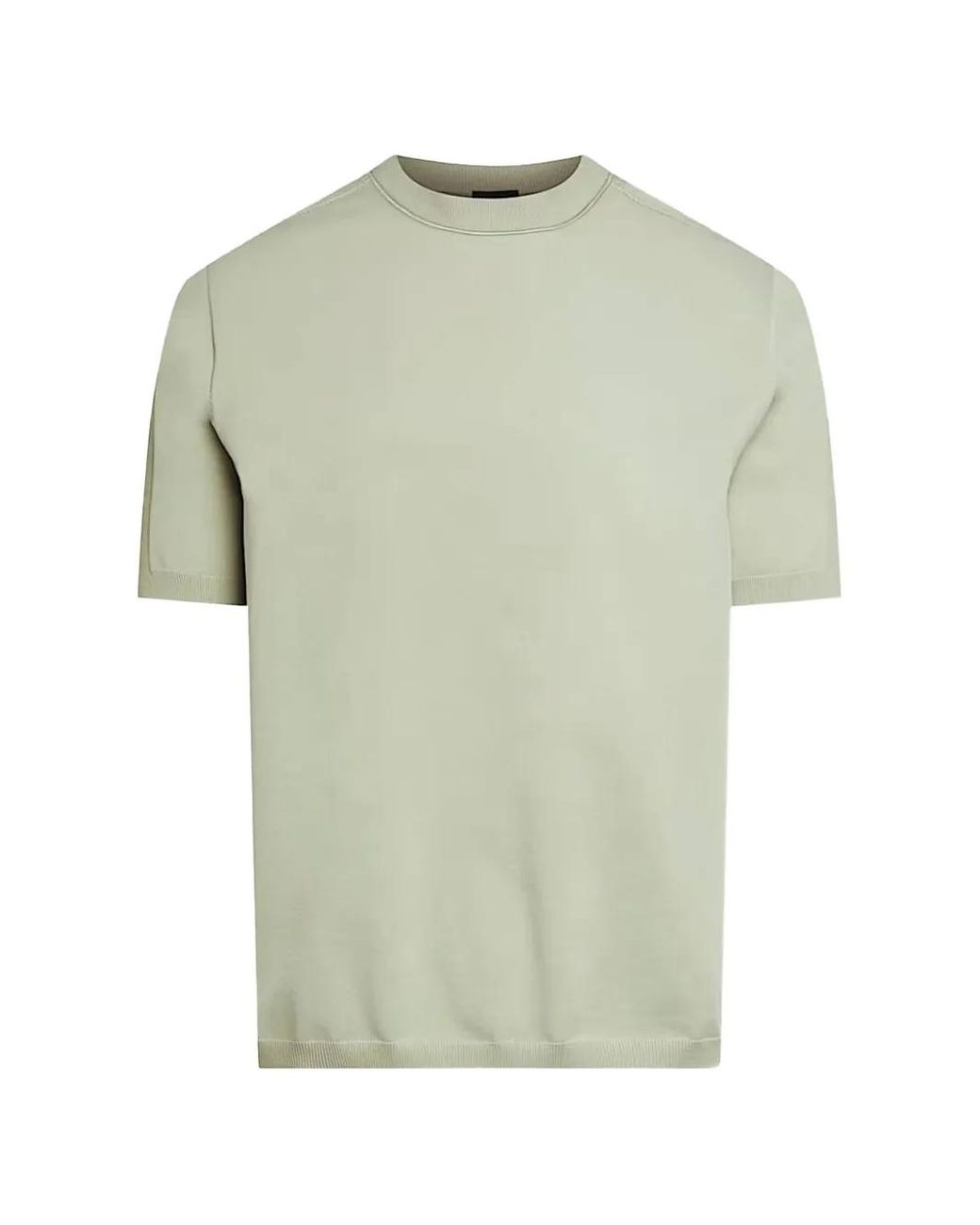 ALPHATAURI Green Faris Ribbed-Trim T-Shirt for men