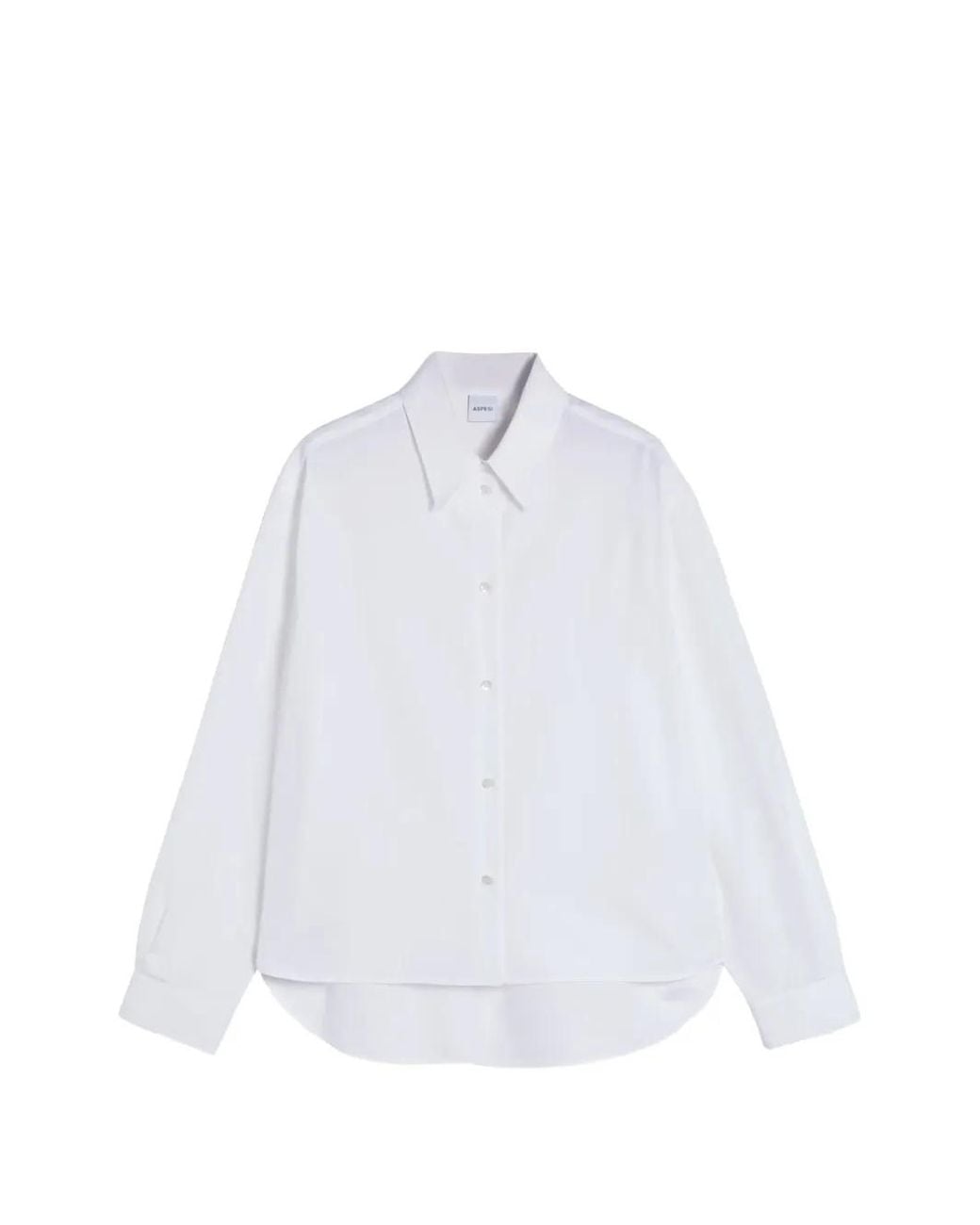 Aspesi White Cotton Poplin Shirt