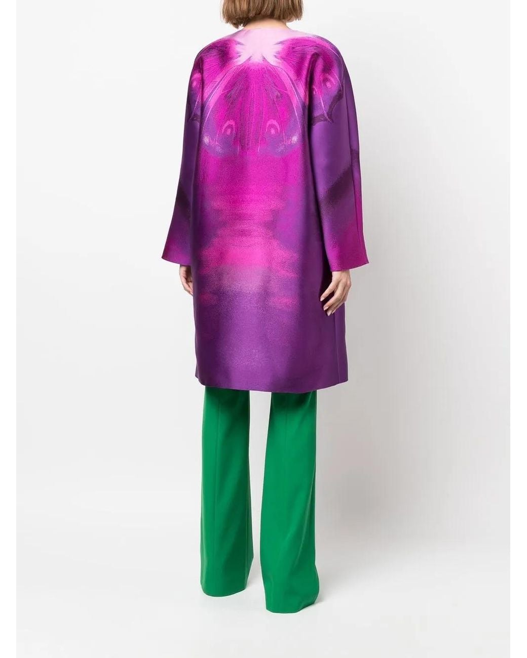 Abrigo Estampado Alberta Ferretti de color Purple