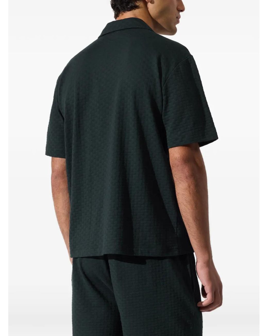 Karl Lagerfeld Black Logo-Embroidered Shirt for men