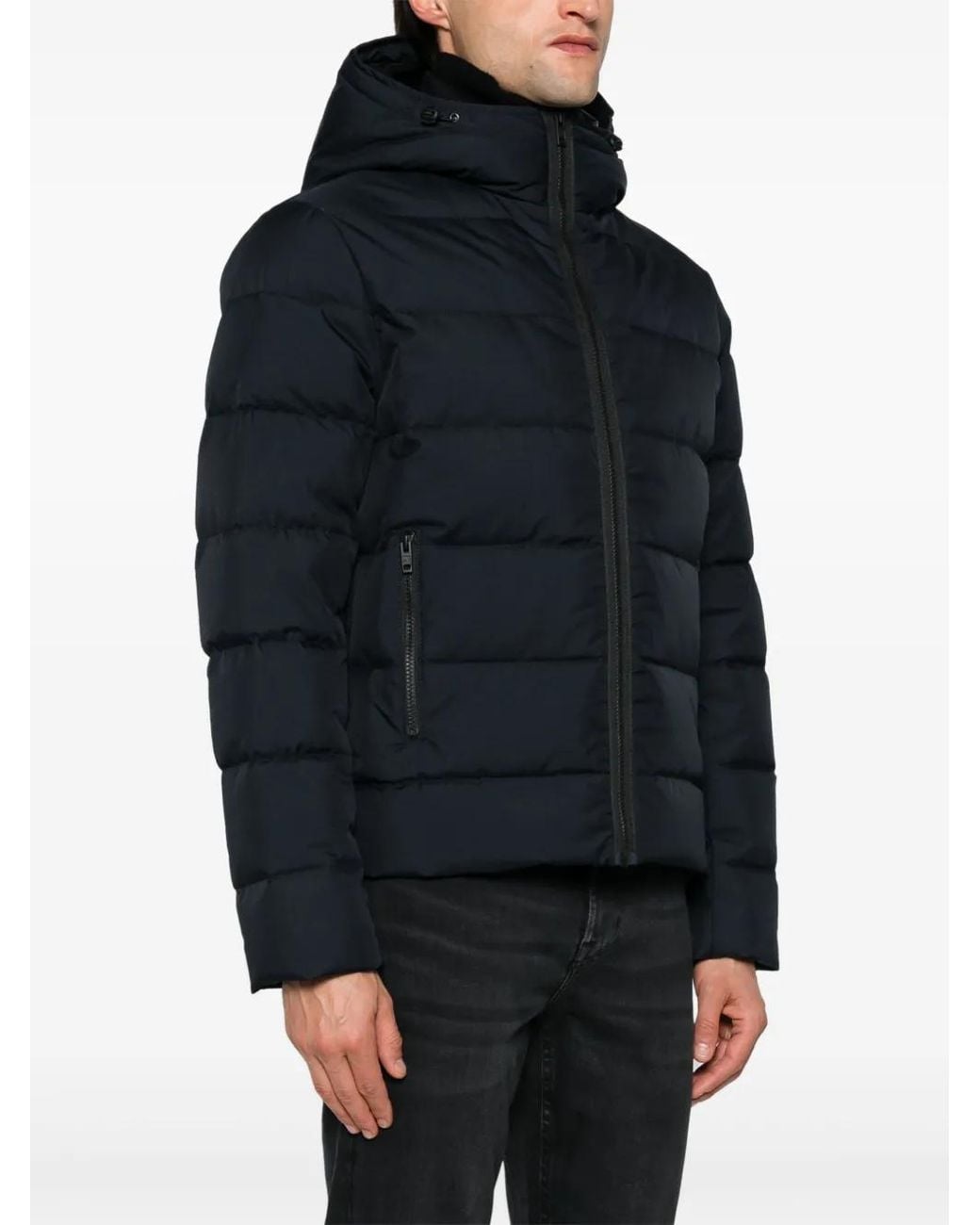 Fay Blue Double-Front Down Jacket for men