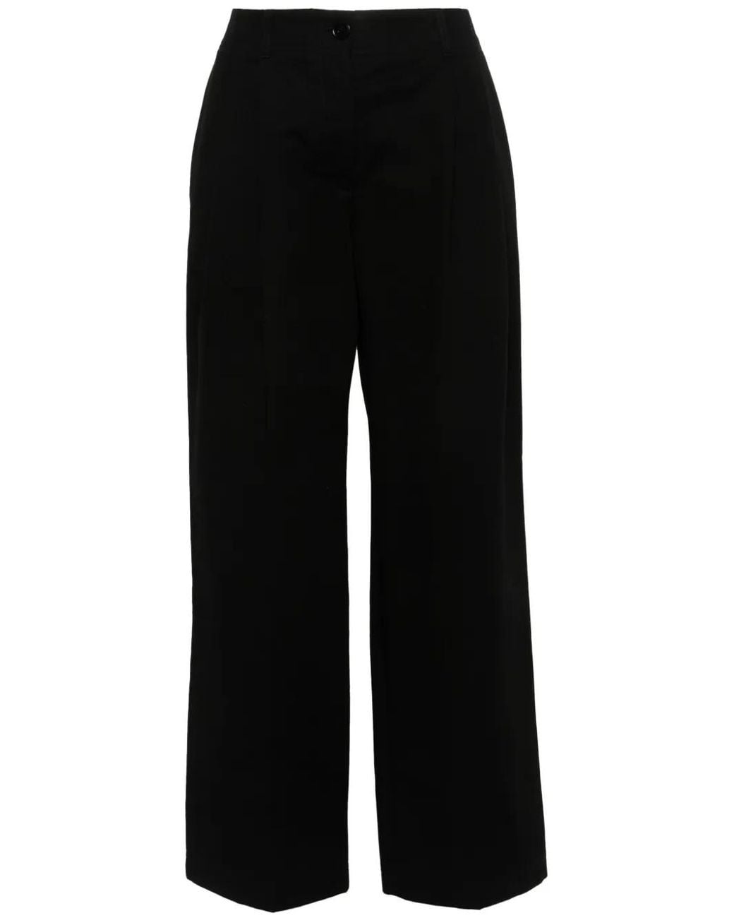 Totême Black Relaxed Chino Trousers