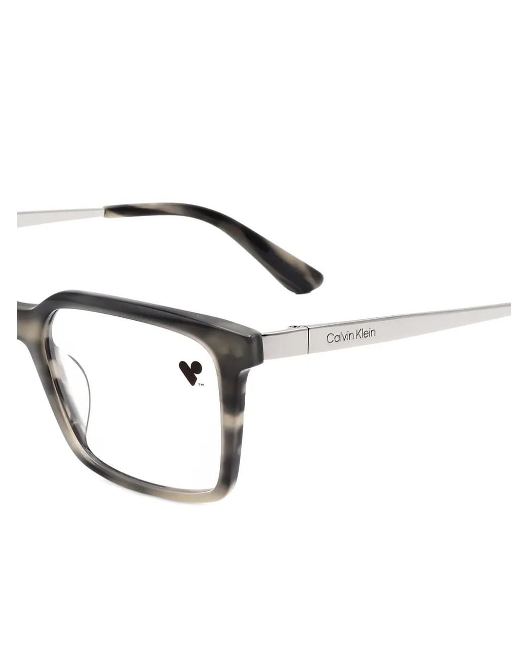 Calvin Klein White Lunettes De Vue Rectangulaires for men