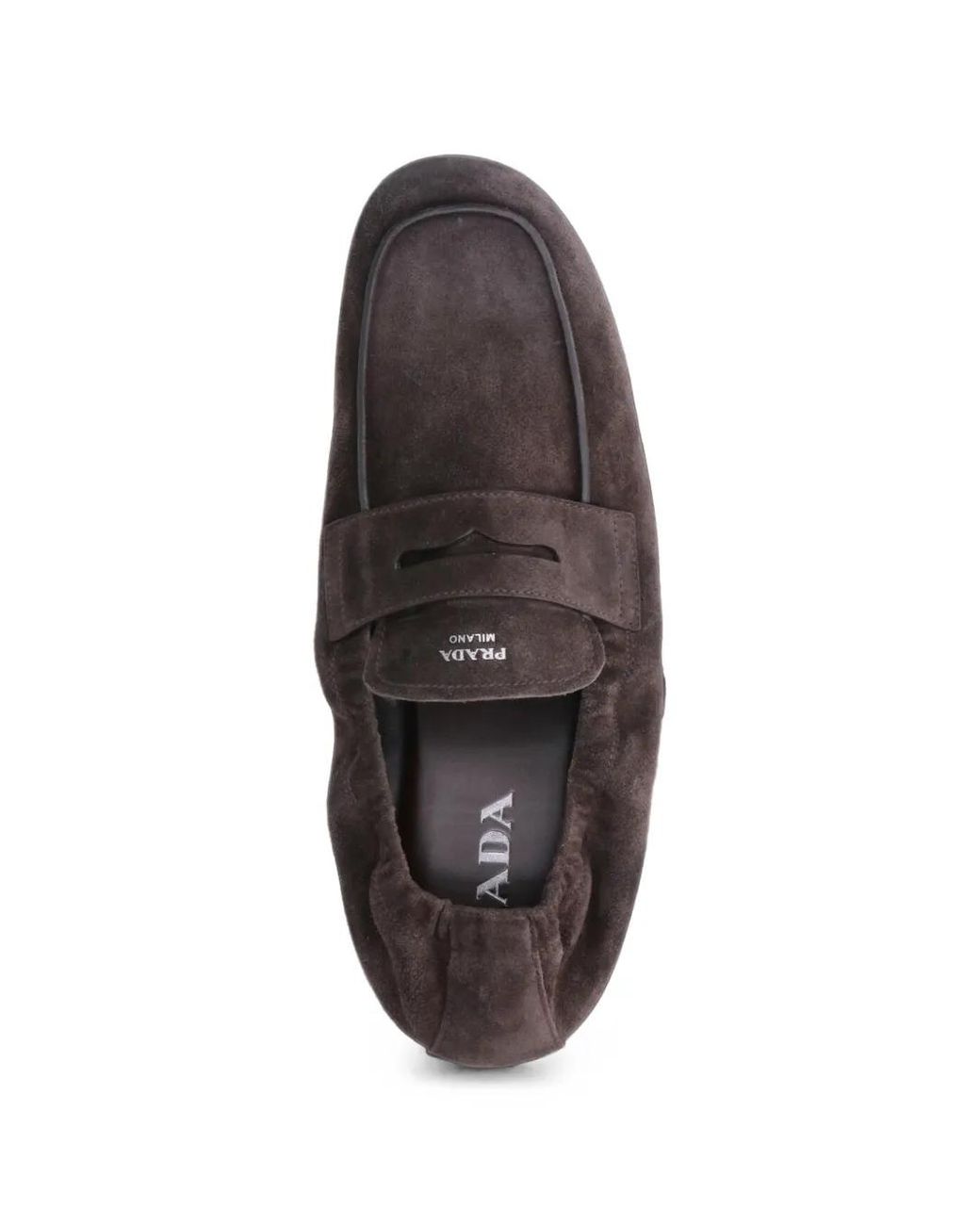 Prada Loafer Mit Logo-Print in White für Herren