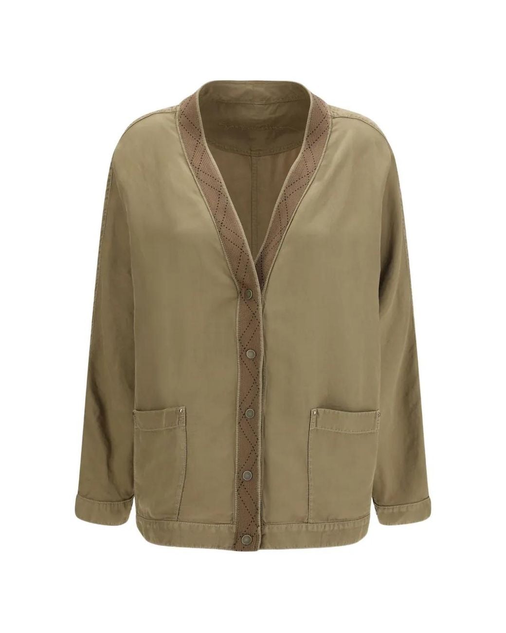 Giorgio Armani Green Shirt Jacket With A Matching Small Bag