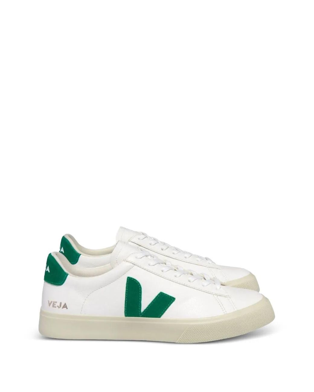 Veja White Campo Chromefree Leather Sneakers