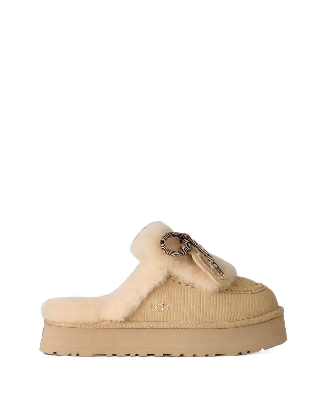 Ugg Natural Disquette Heritage Slippers