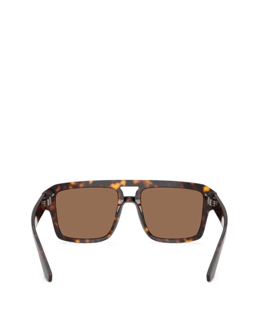Dolce & Gabbana Brown Tortoiseshell-Effect Pilot Sunglasses for men