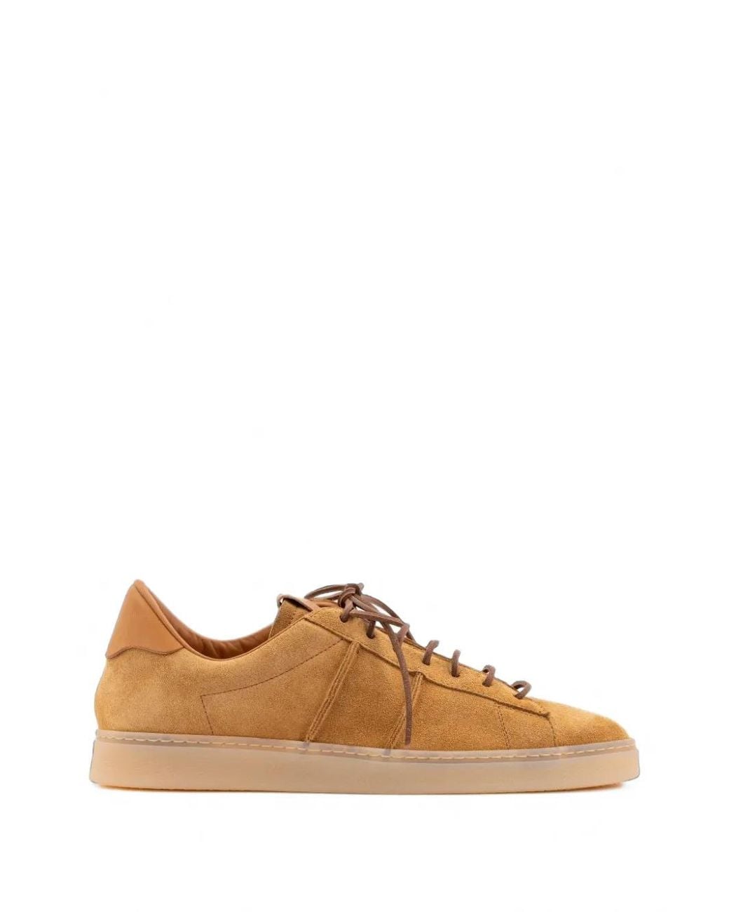Buttero Brown Burro Panelled Sneakers for men