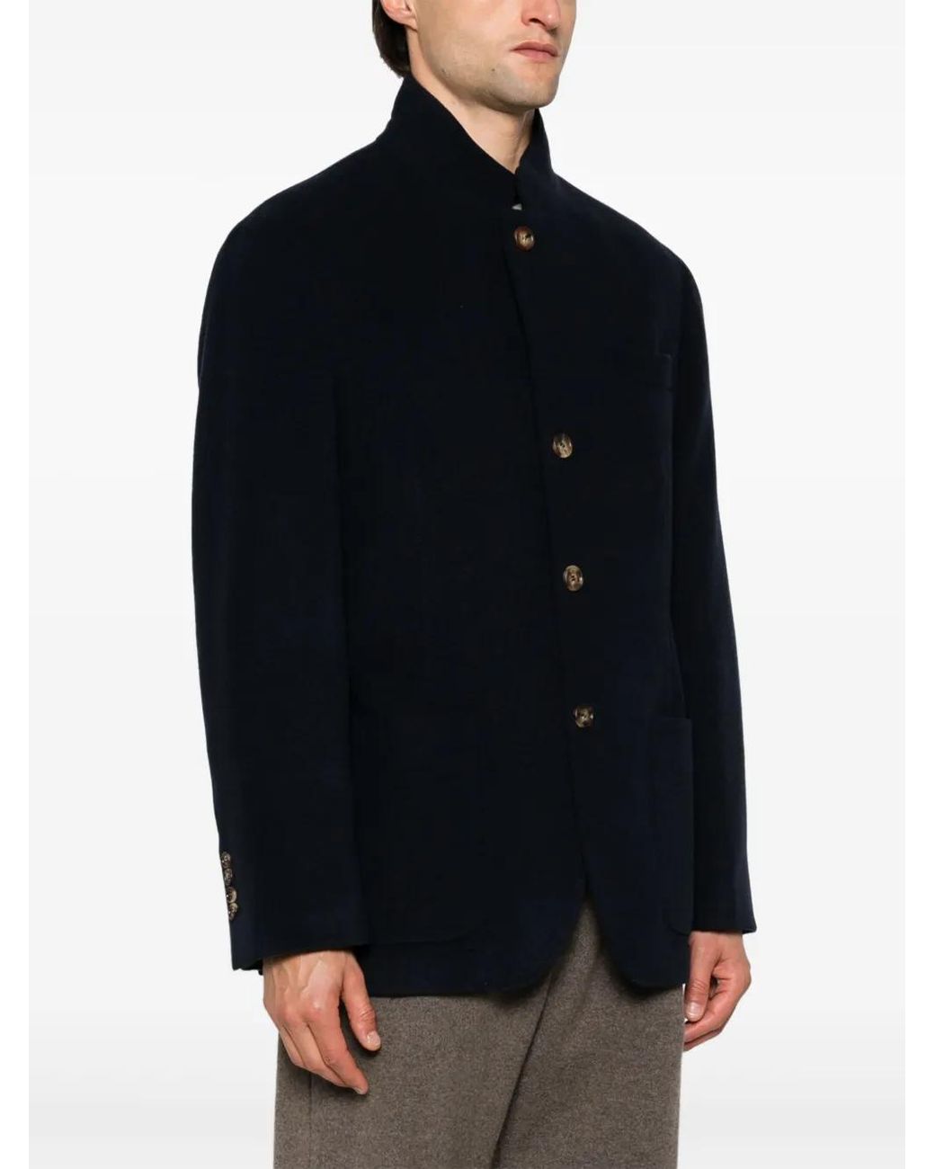 Brunello Cucinelli Black Cashmere Jacket for men