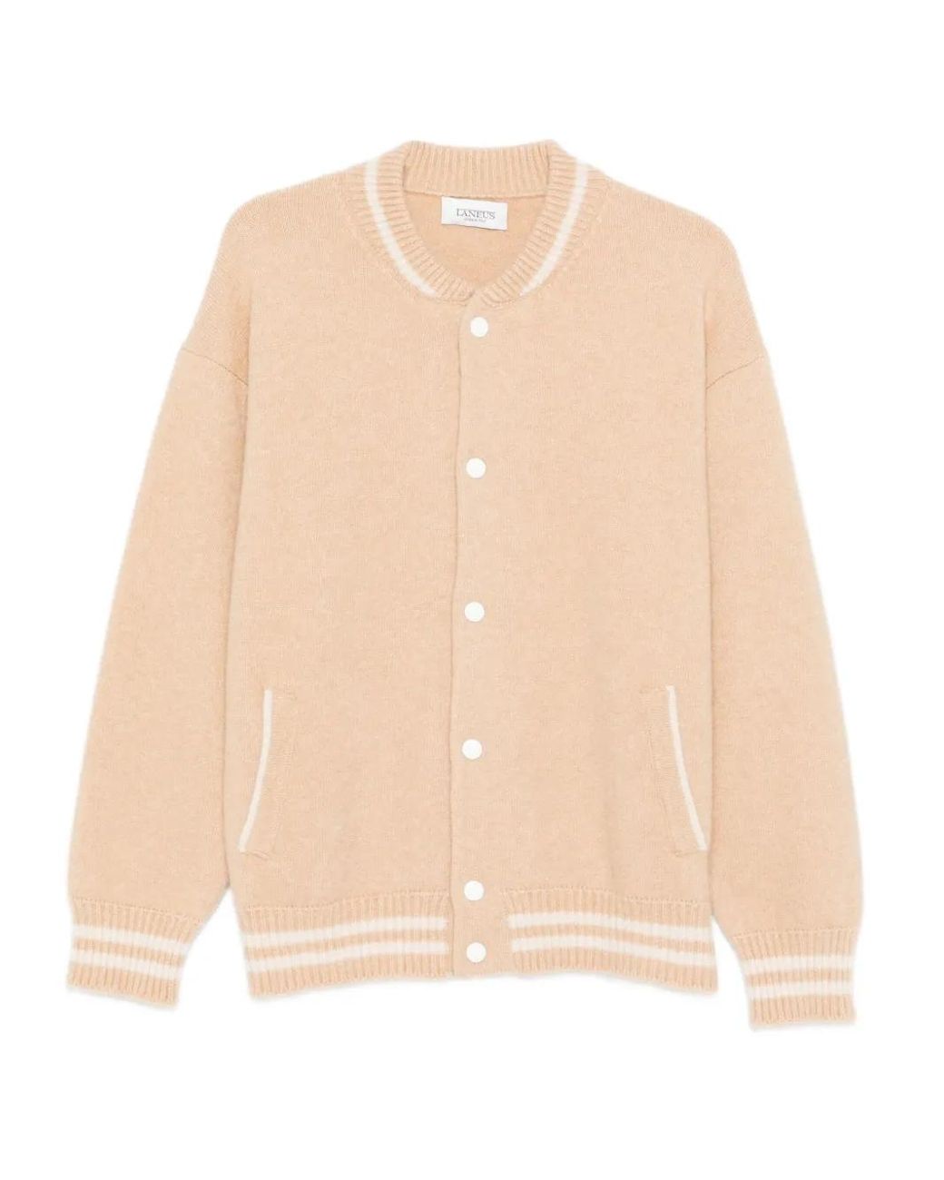 Laneus Natural Cashmere Bomber Jacket for men