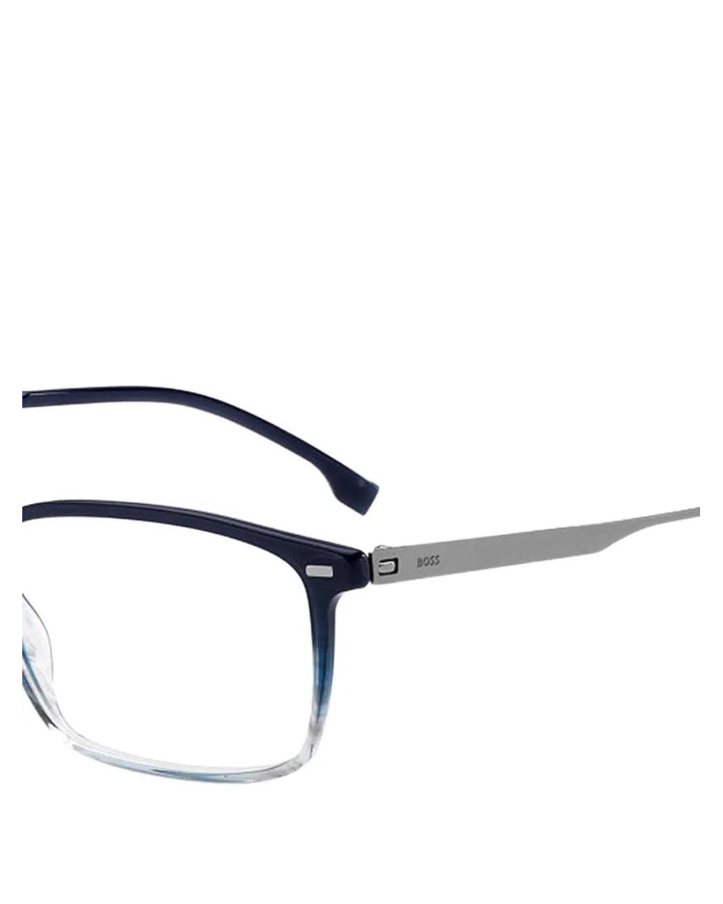 Boss White Lunettes De Vue À Monture Rectangulaire for men
