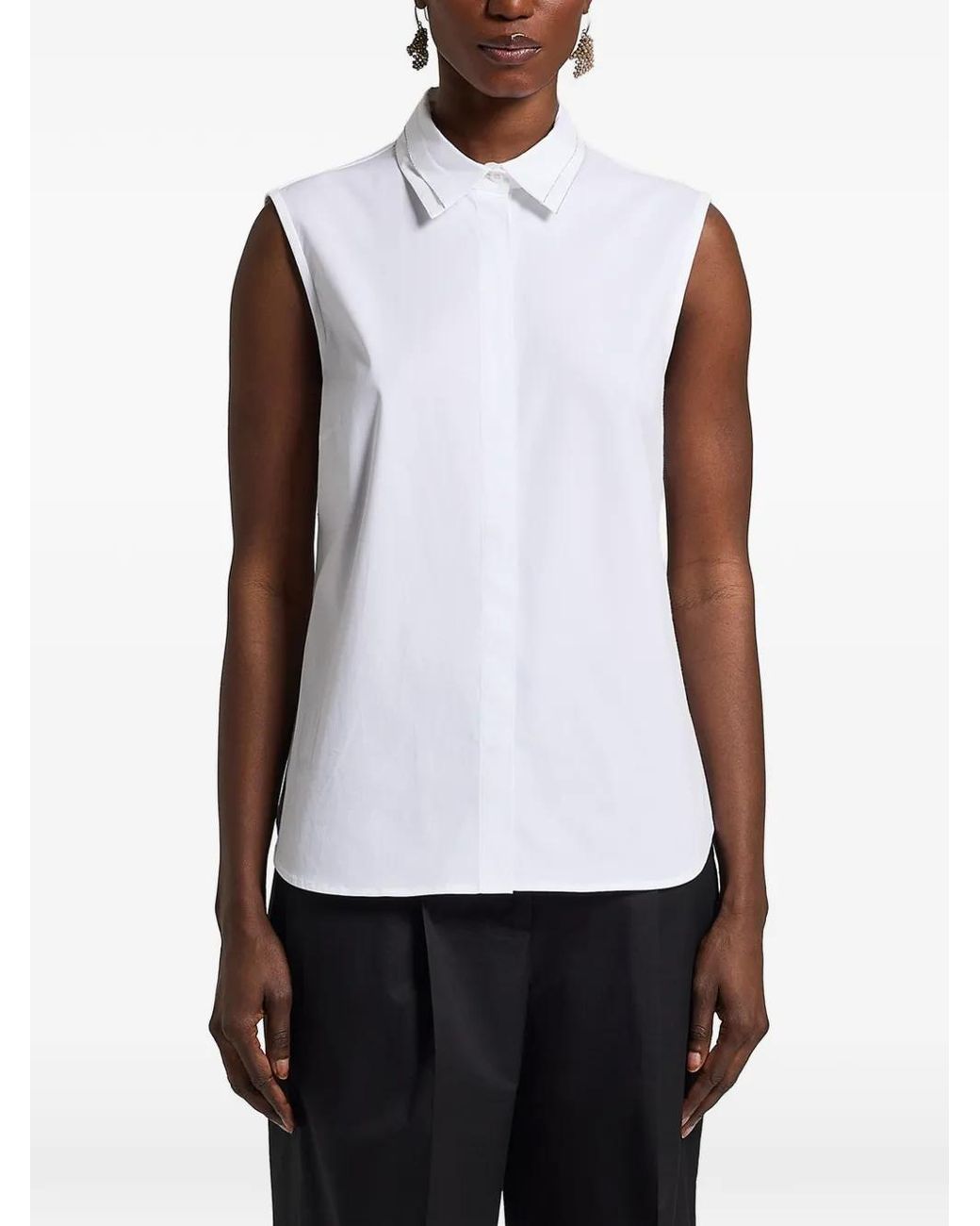 Camisa Con Botones Peserico de color White