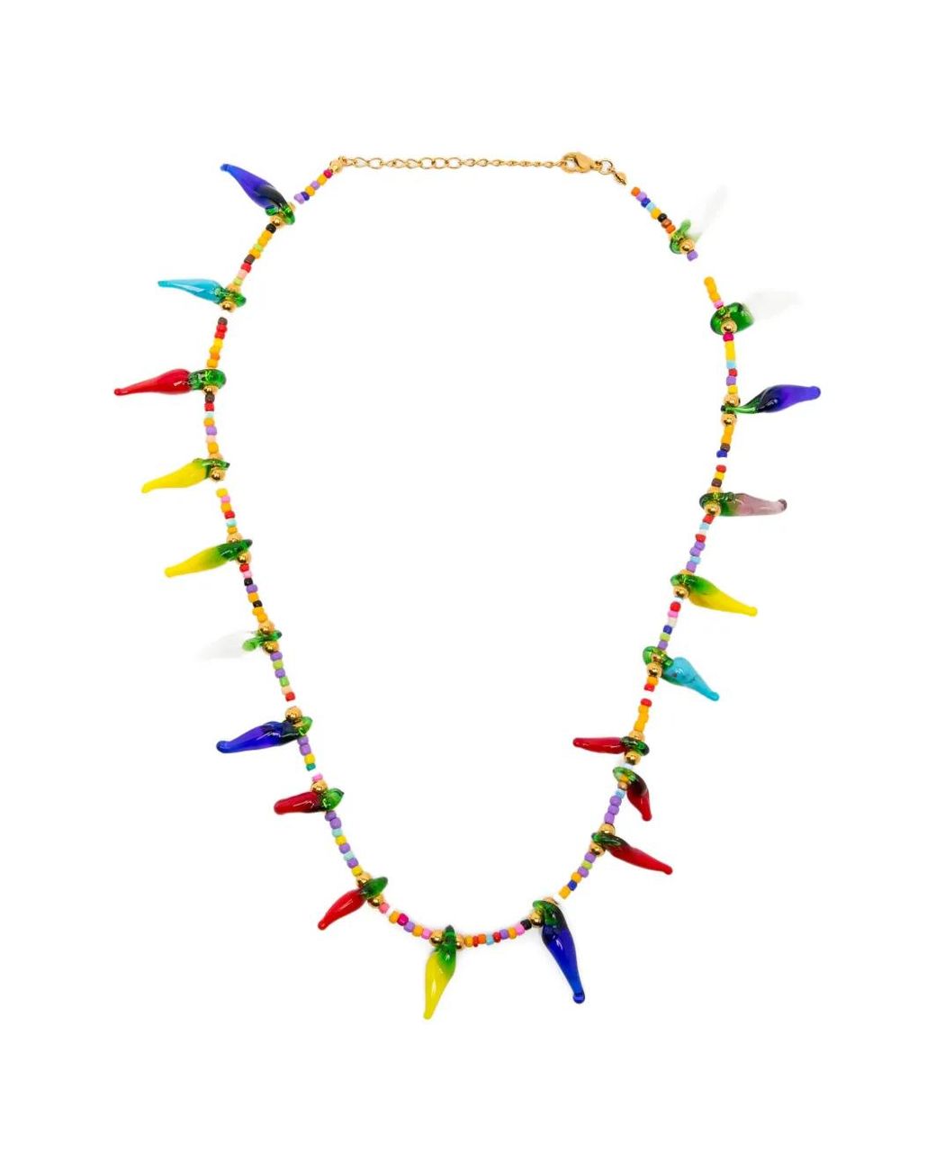 BLAKLACE Blue Beaded Pepper Necklace