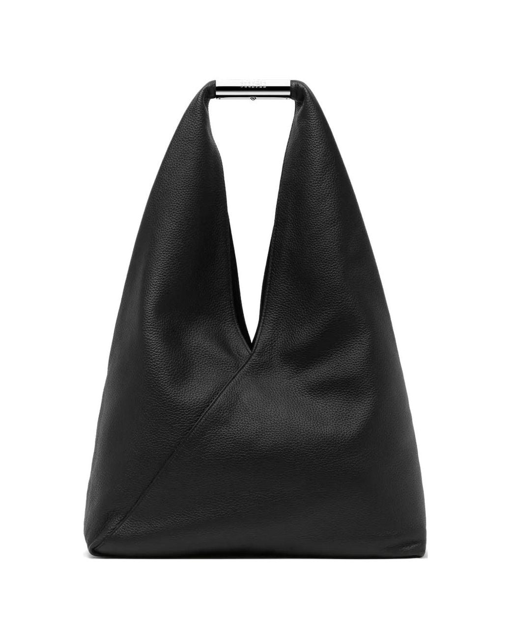 MM6 by Maison Margiela Black Japanese Leather Shoulder Bag