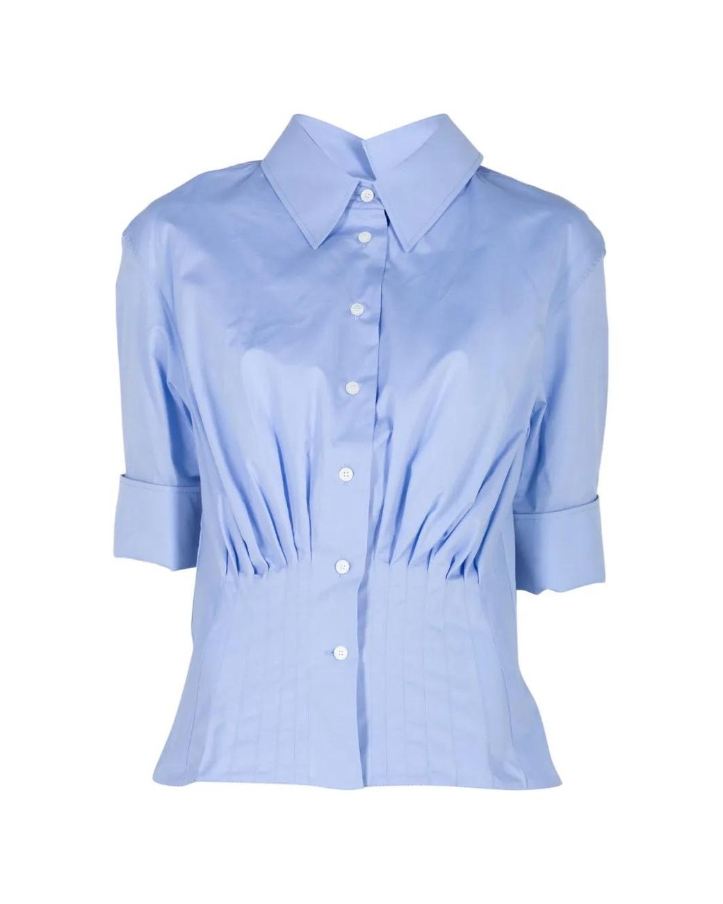 Marni Blue Collared Buttoned Shirt