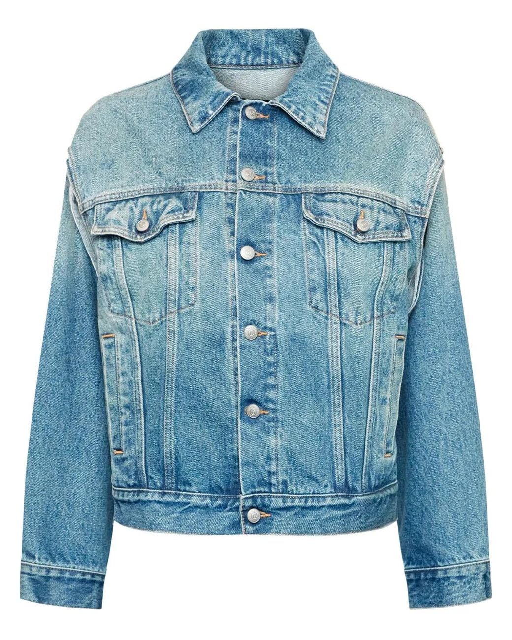 MM6 by Maison Margiela Blue Single-Stitch Denim Jacket