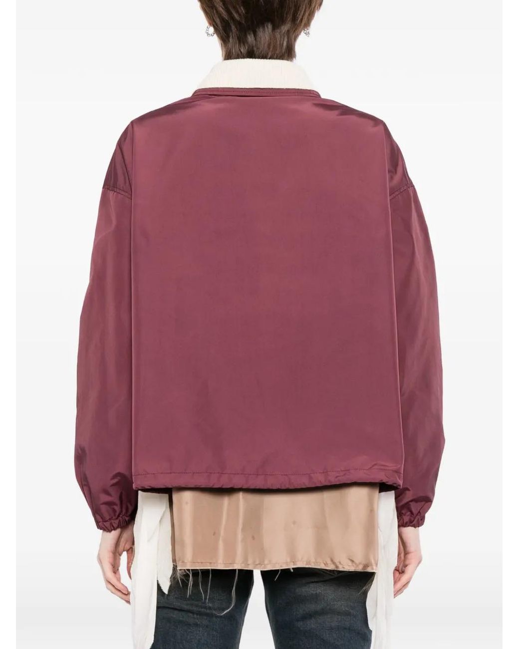 Undercover Layered Drawstring-Hem Jacket