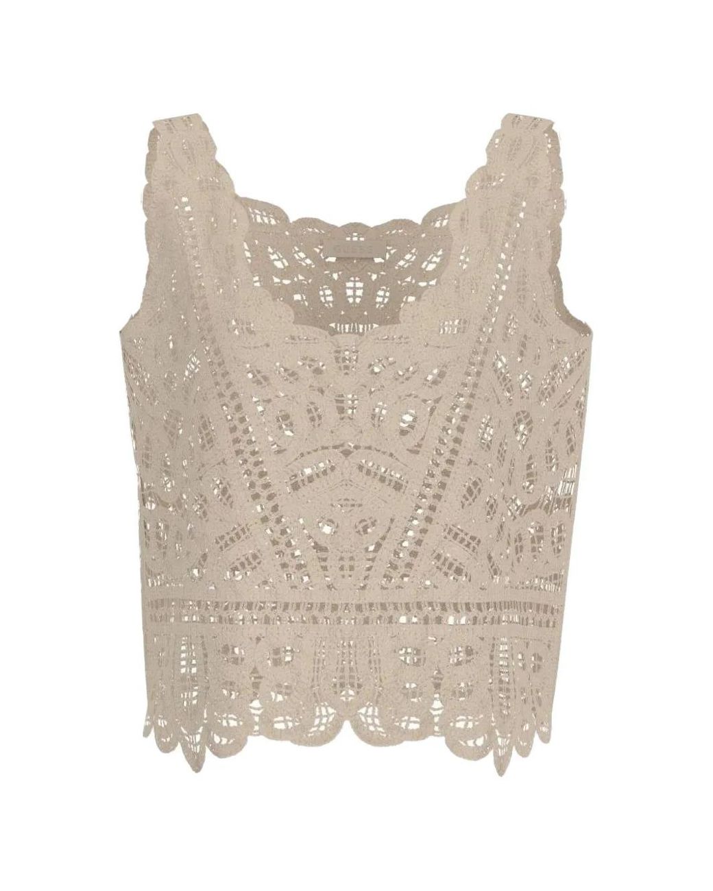 Guess Natural Macramé Top