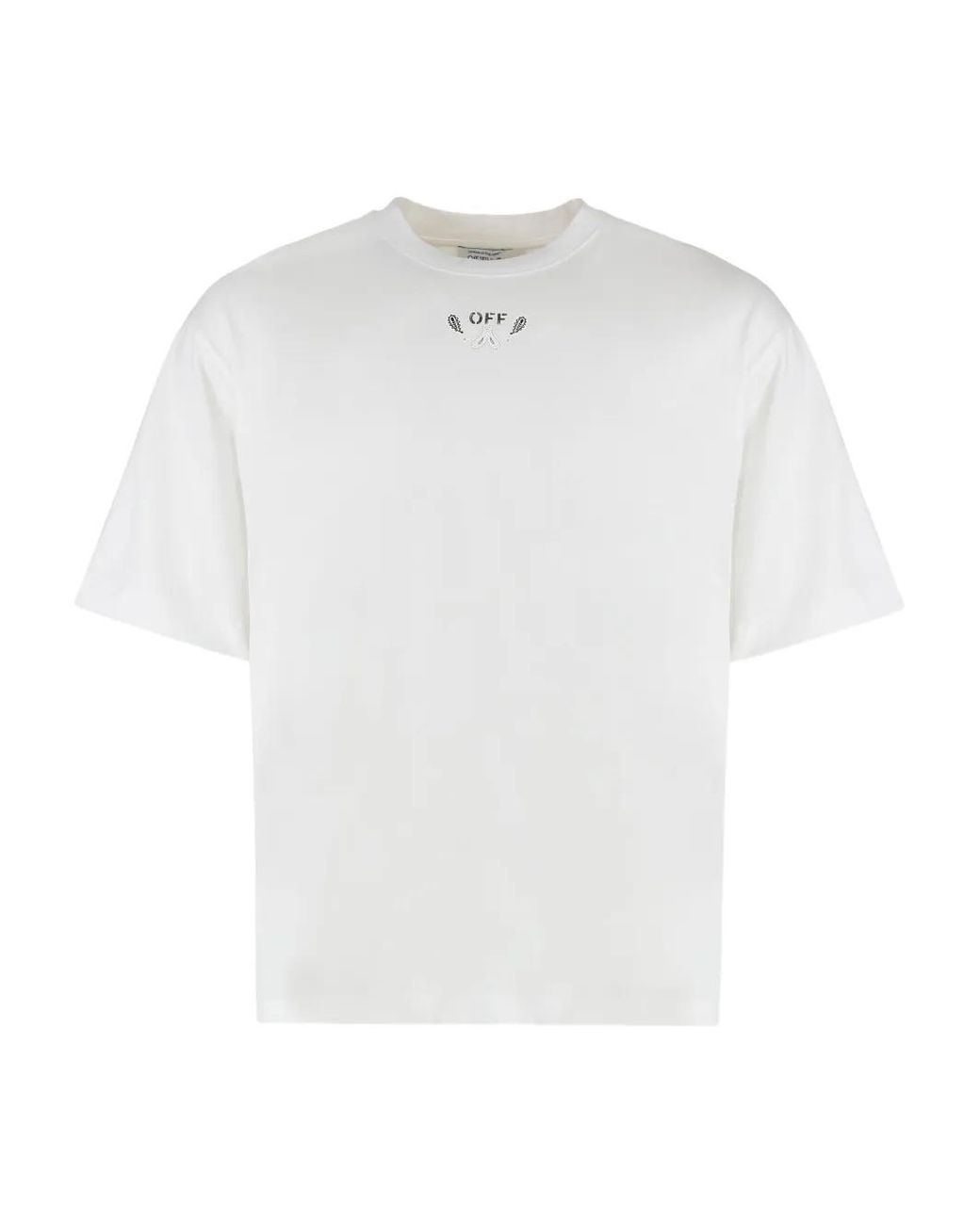Off-White c/o Virgil Abloh White Paisley-Print T-Shirt for men