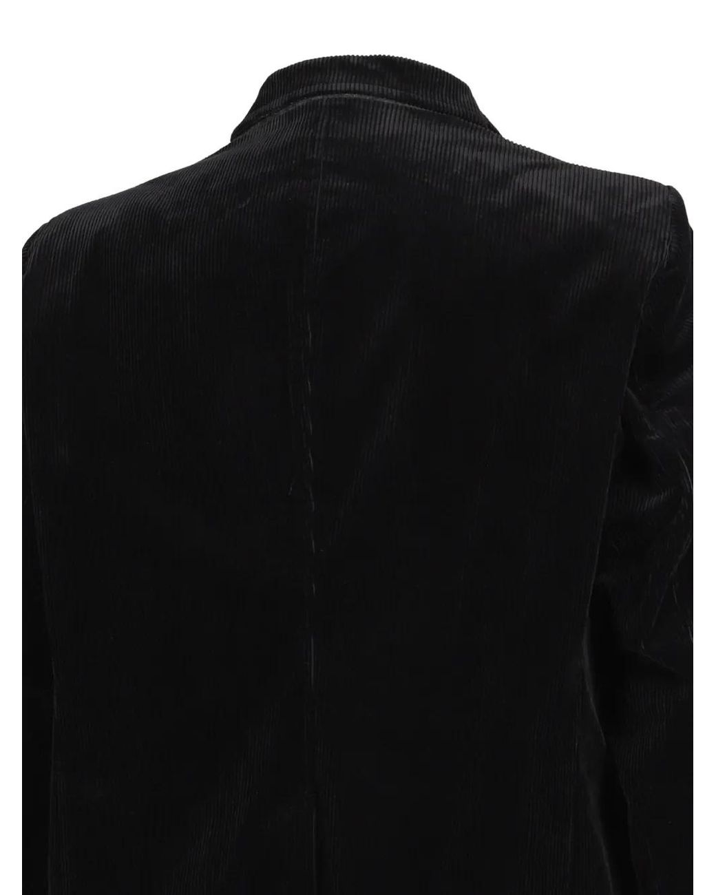 Maison Mihara Yasuhiro Black Switch Front Corduroy Tailored Jacket for men