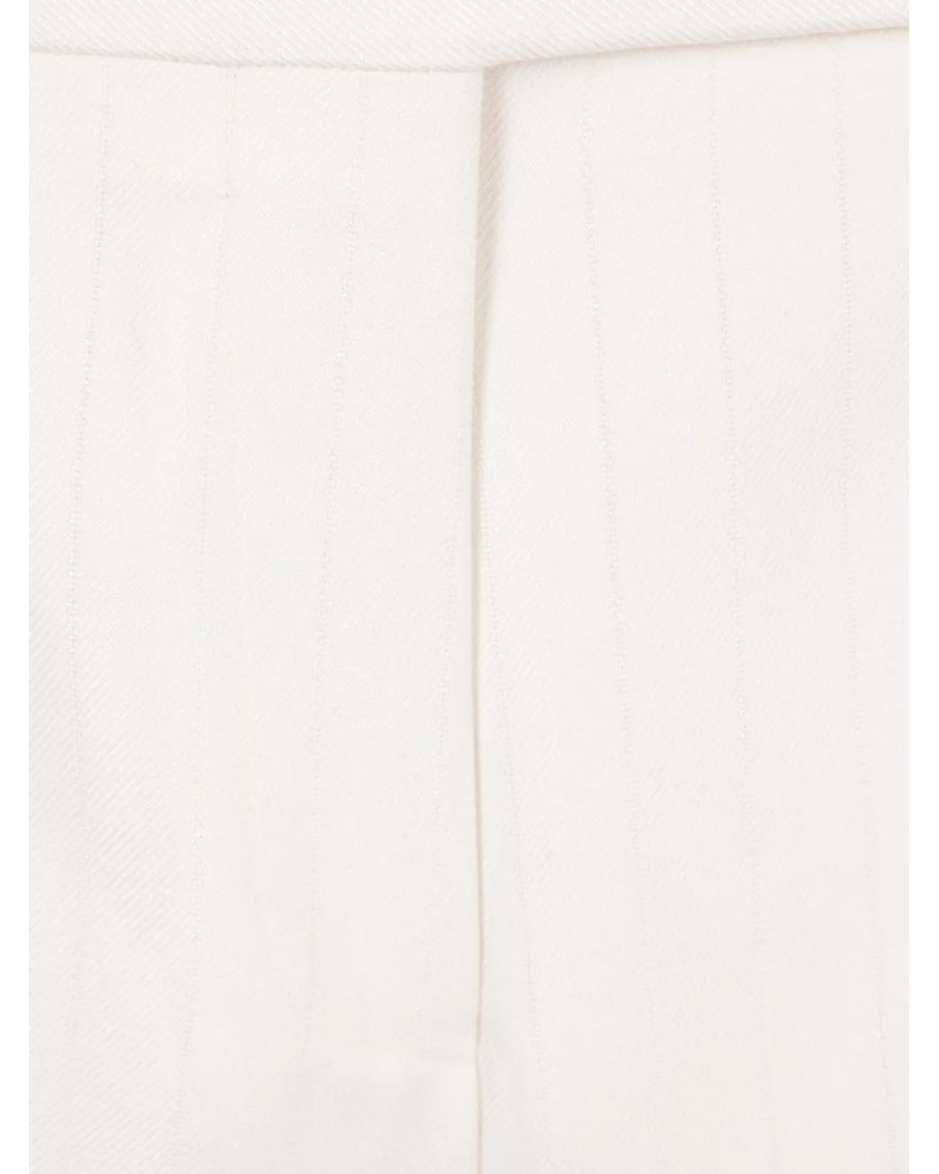 Tom Ford White Buttoned Trousers