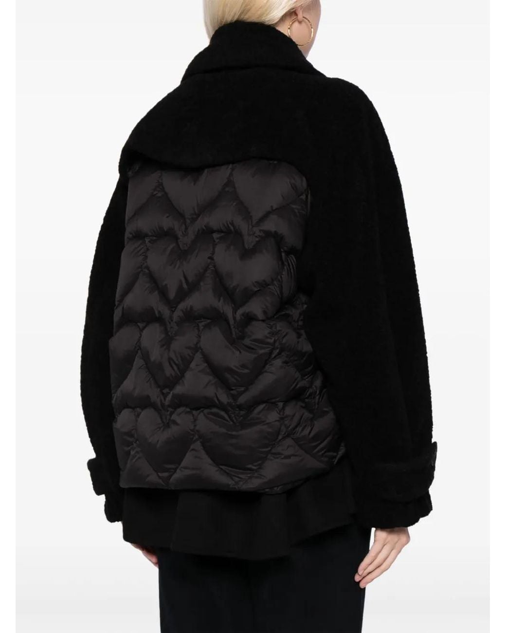 JNBY Black Heart-Motif Quilted Puffer Jacket