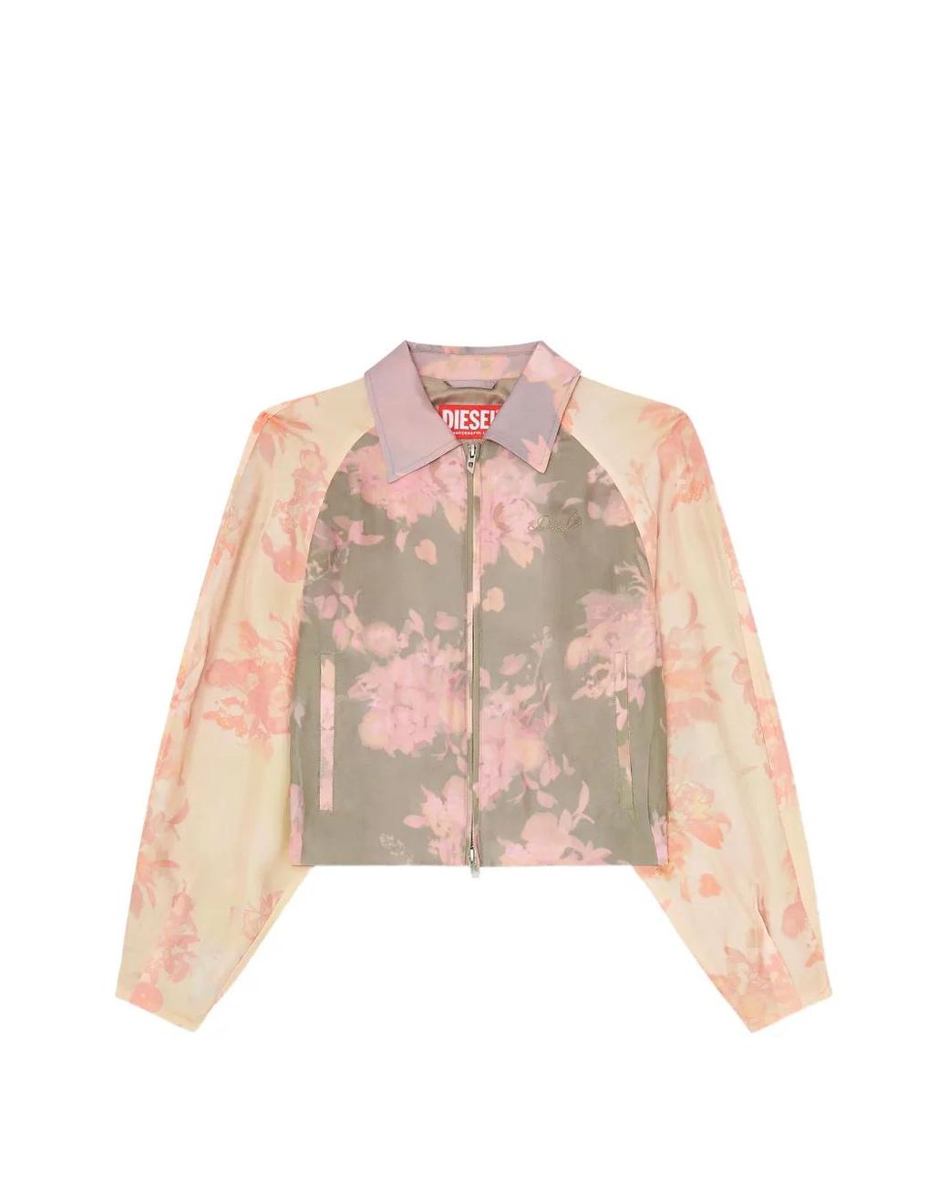 DIESEL Pink Floral Bomber Jacket